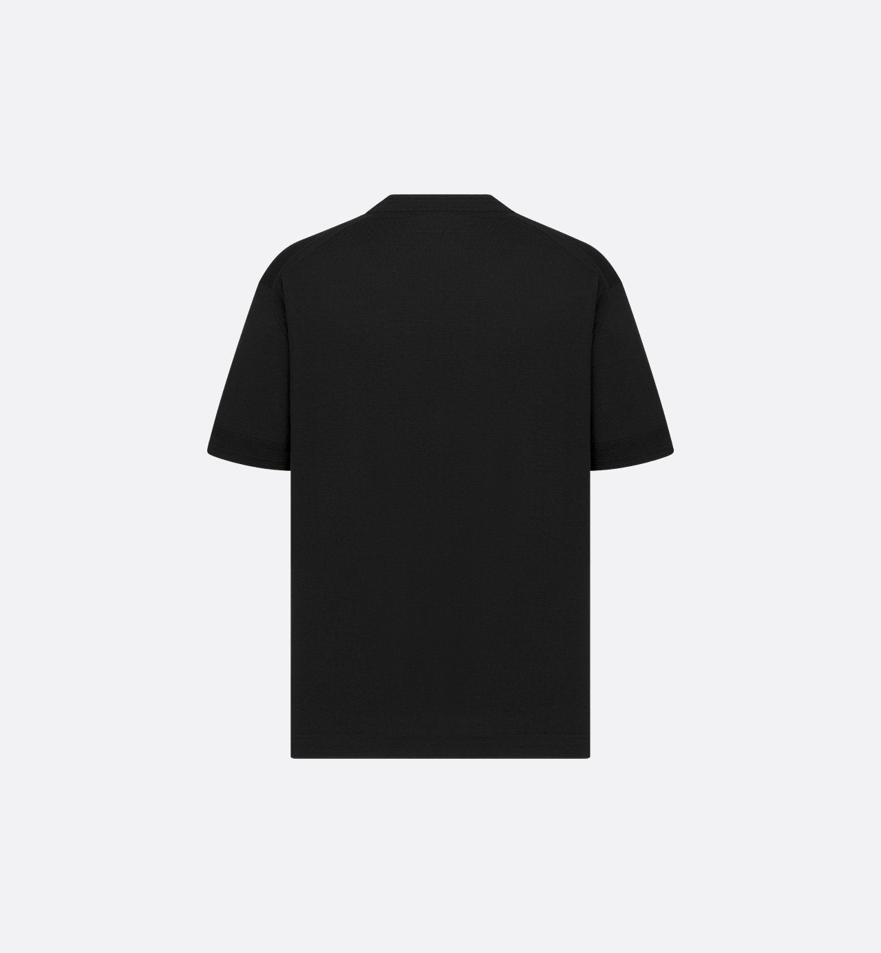 Couture T-Shirt Black Virgin Wool Jersey