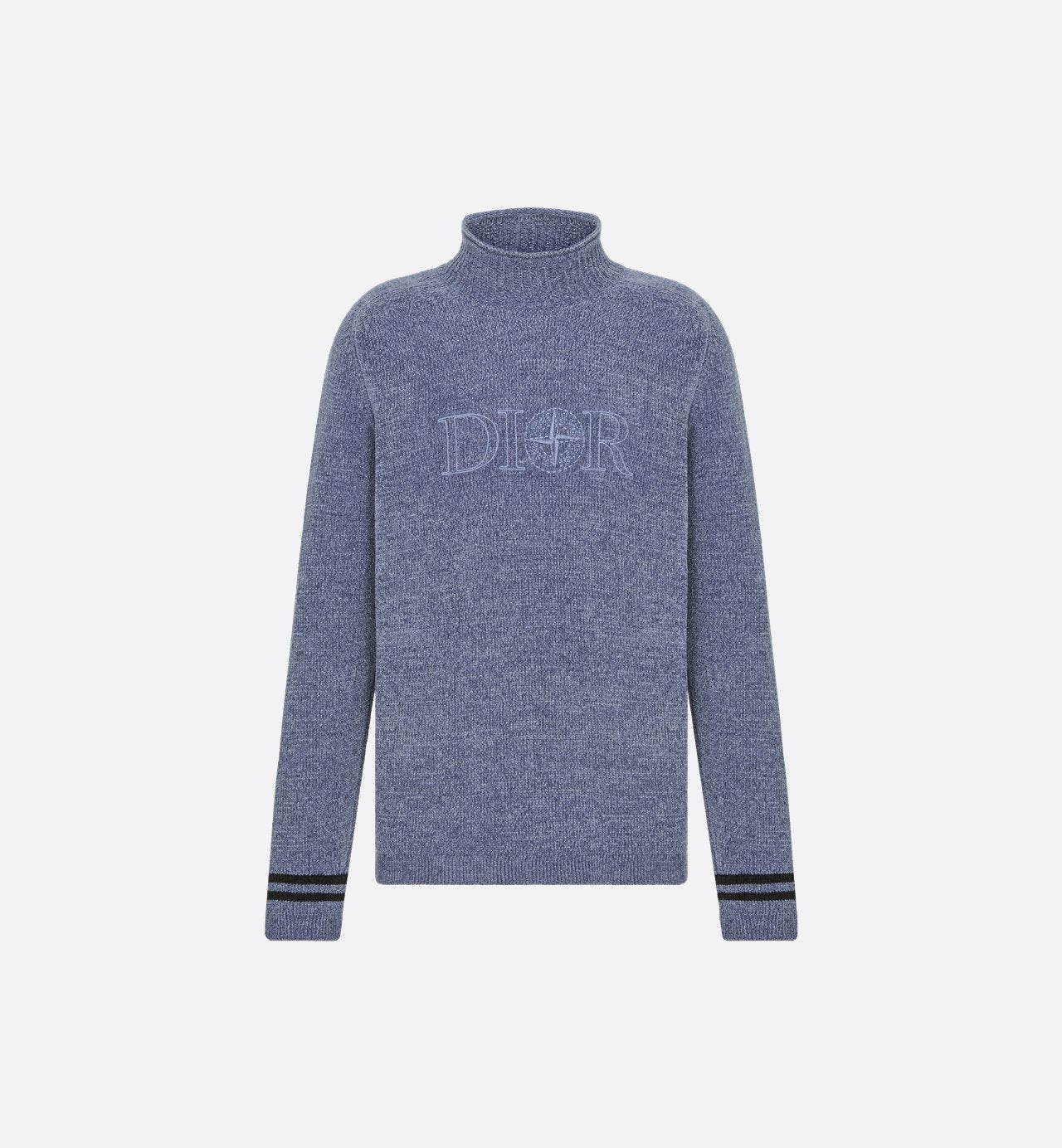 Dior And Stone Island Sweater Purple Technical Jersey