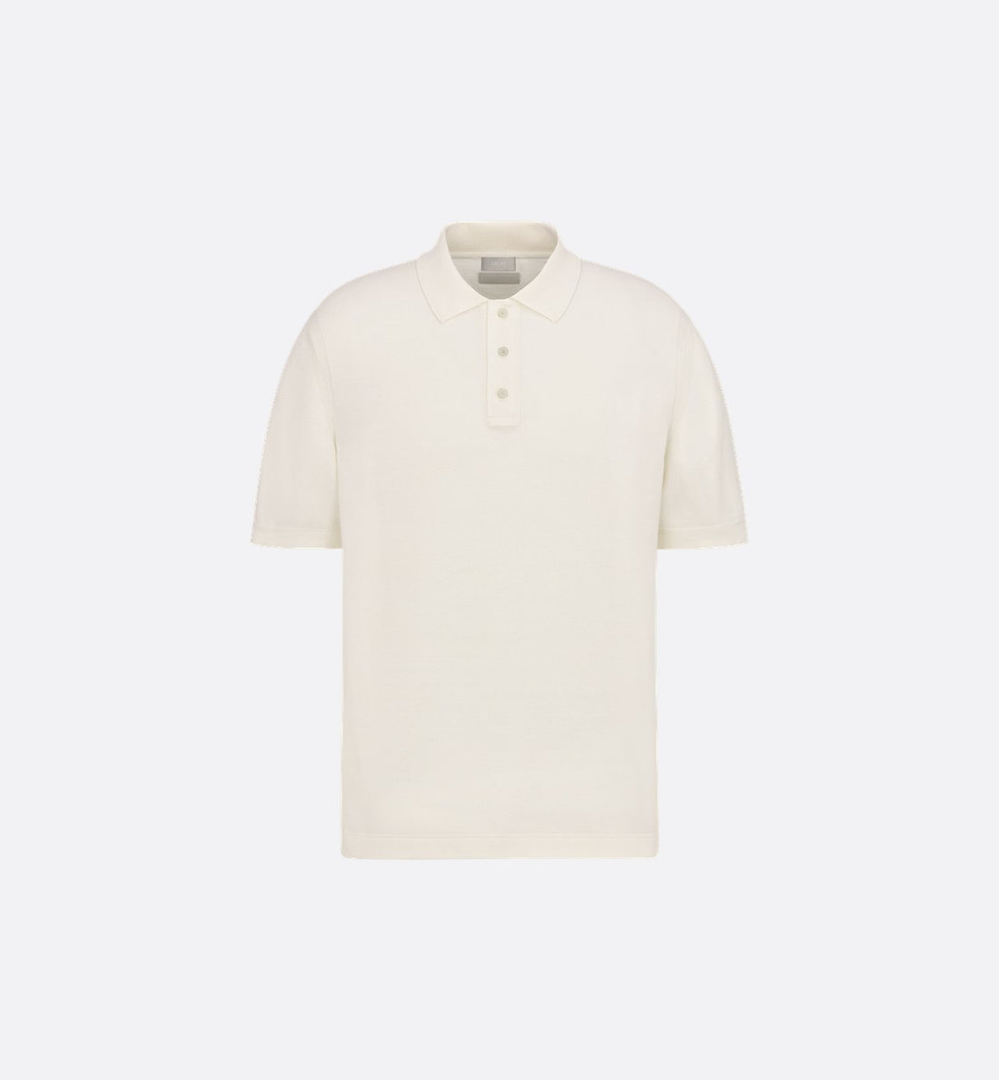 Icons Polo Shirt White Cotton Pique And Silk