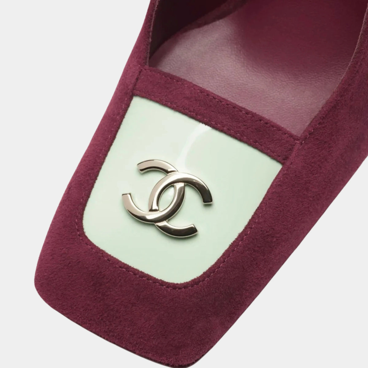 Slingbacks Suede Kidskin &amp; Patent Calfskin