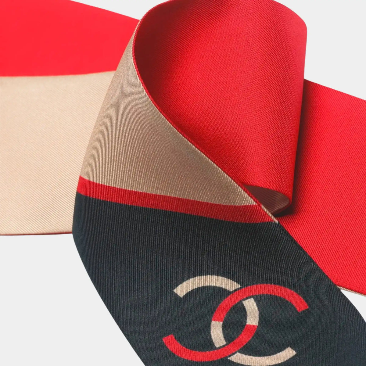 Slim Bandeau Silk Twill