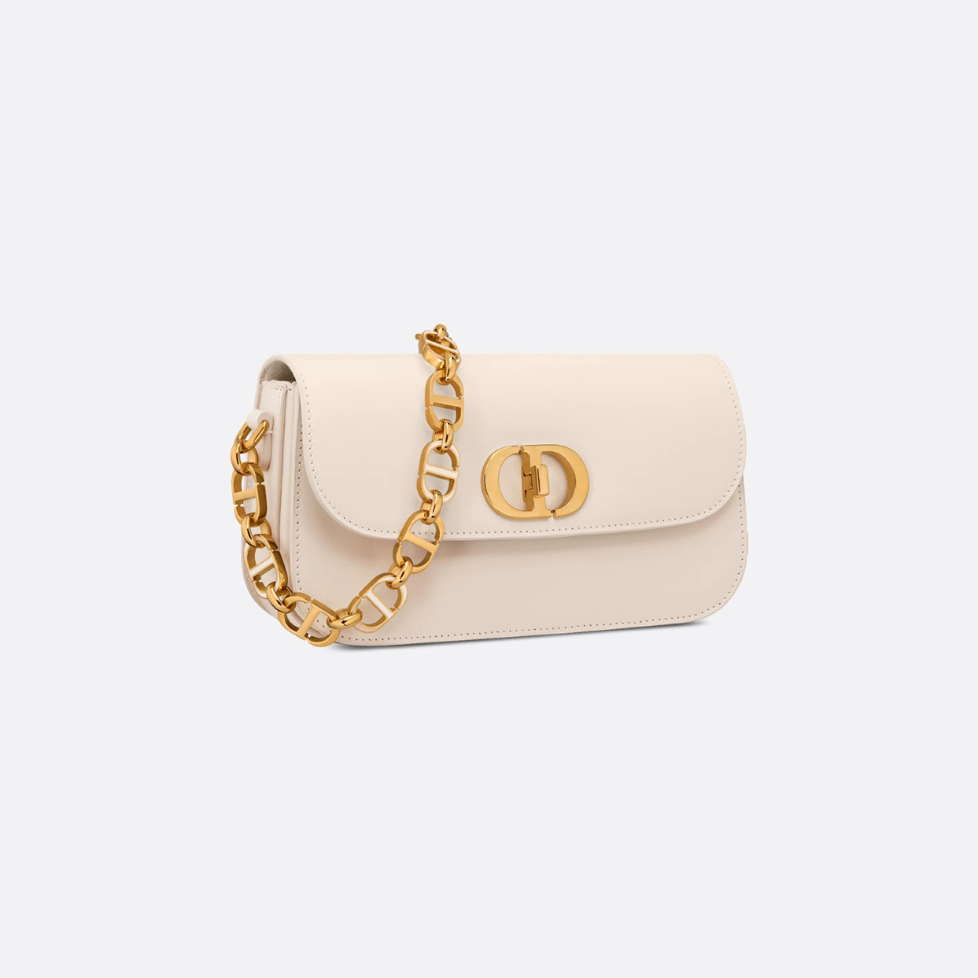 30 Montaigne Avenue Bag Dusty Ivory Box Calfskin