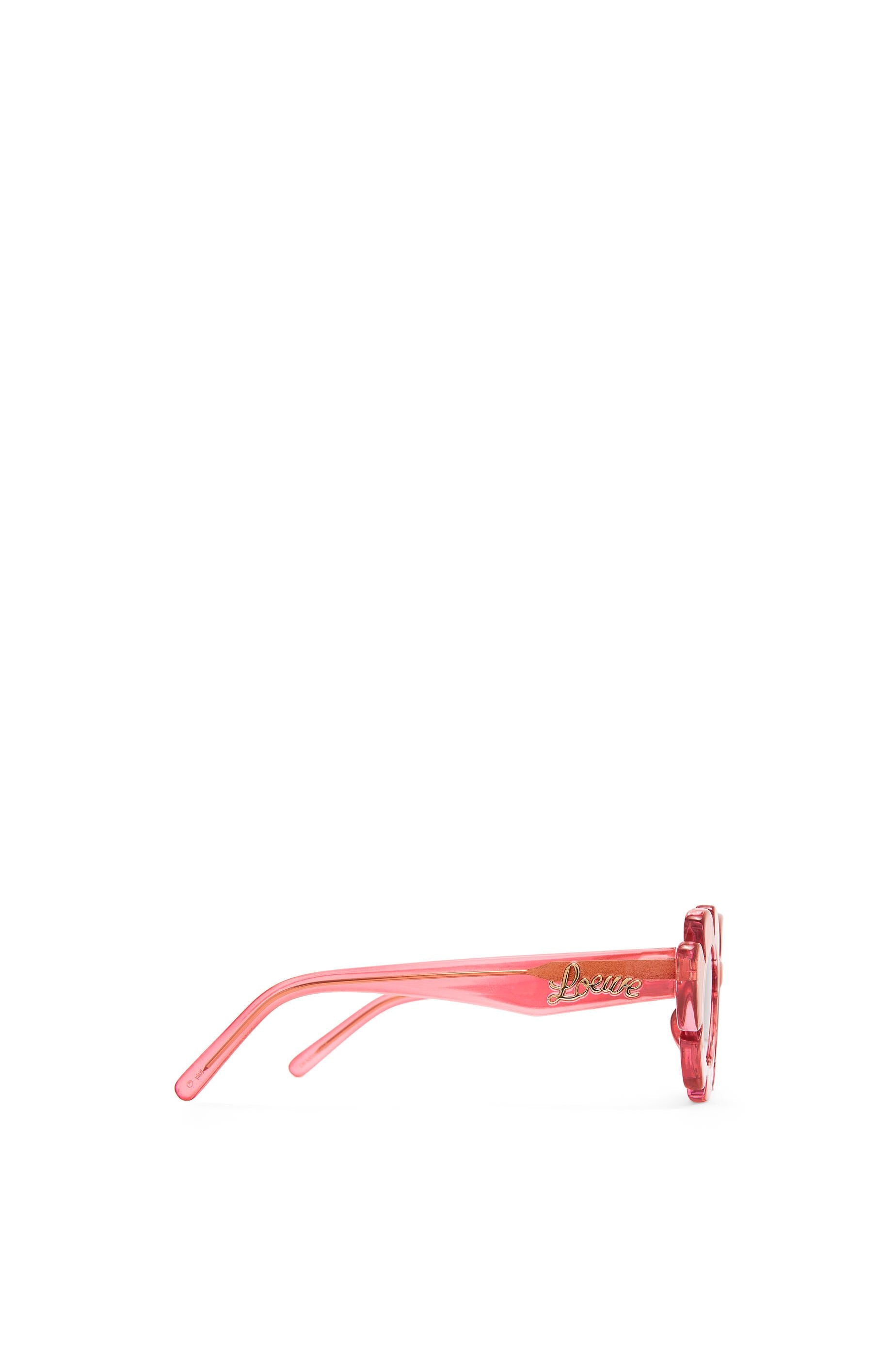 Flower sunglasses in injected nylon