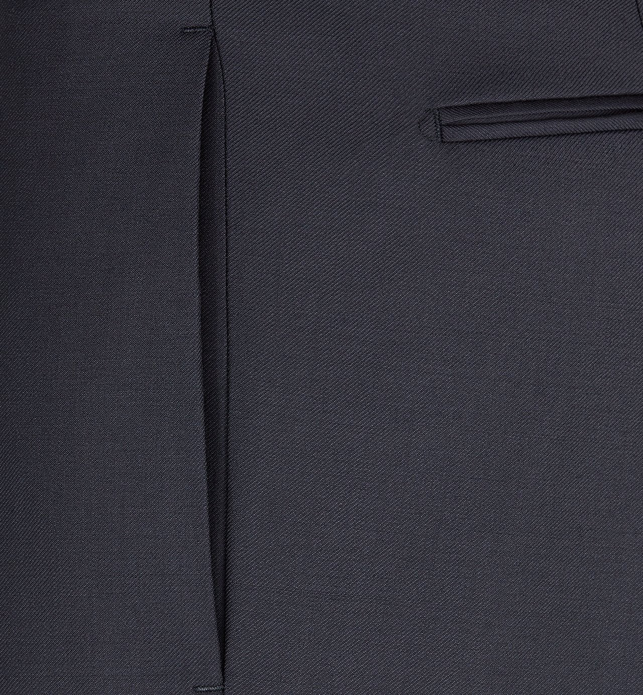 Classic Suit Navy Blue Virgin Wool Twill