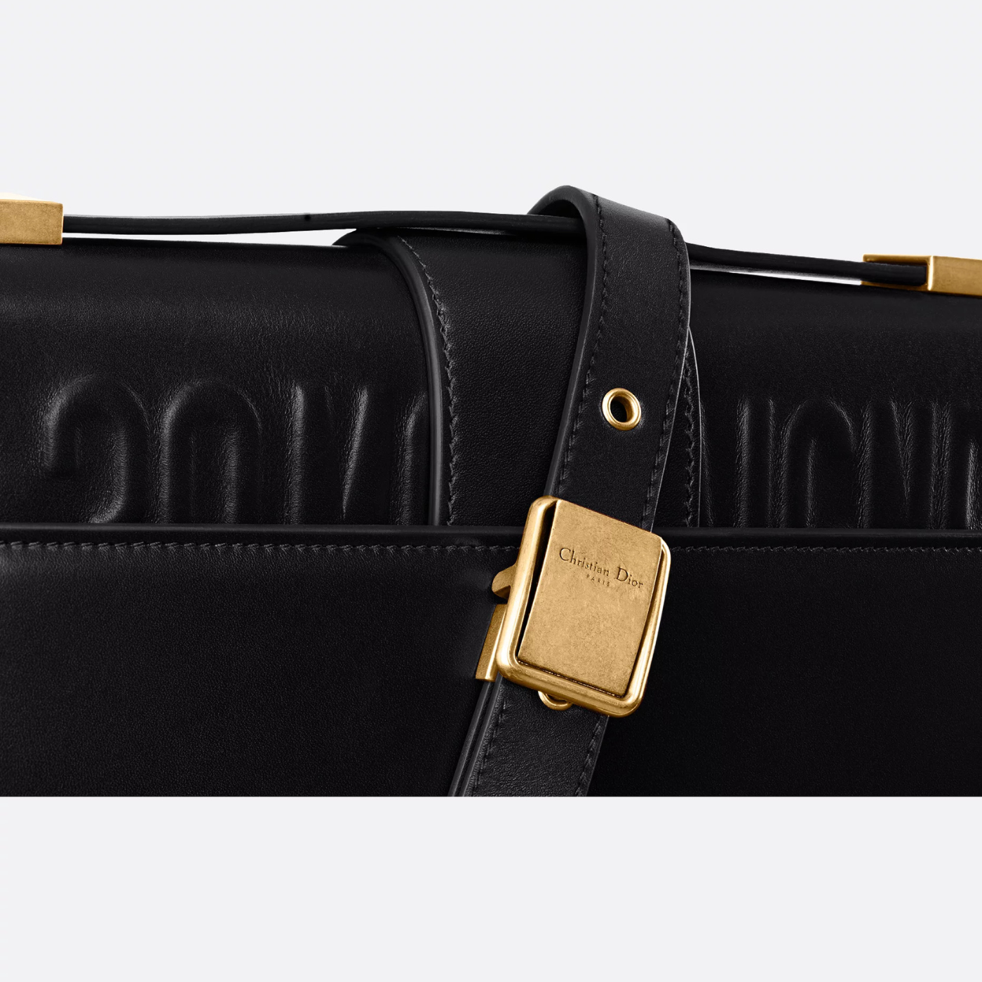 30 Montaigne Bag Black Box Calfskin