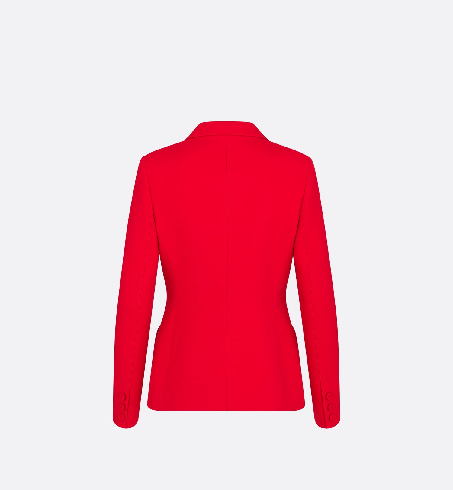 30 Montaigne Bar Jacket Red Single-Breasted Wool And Silk