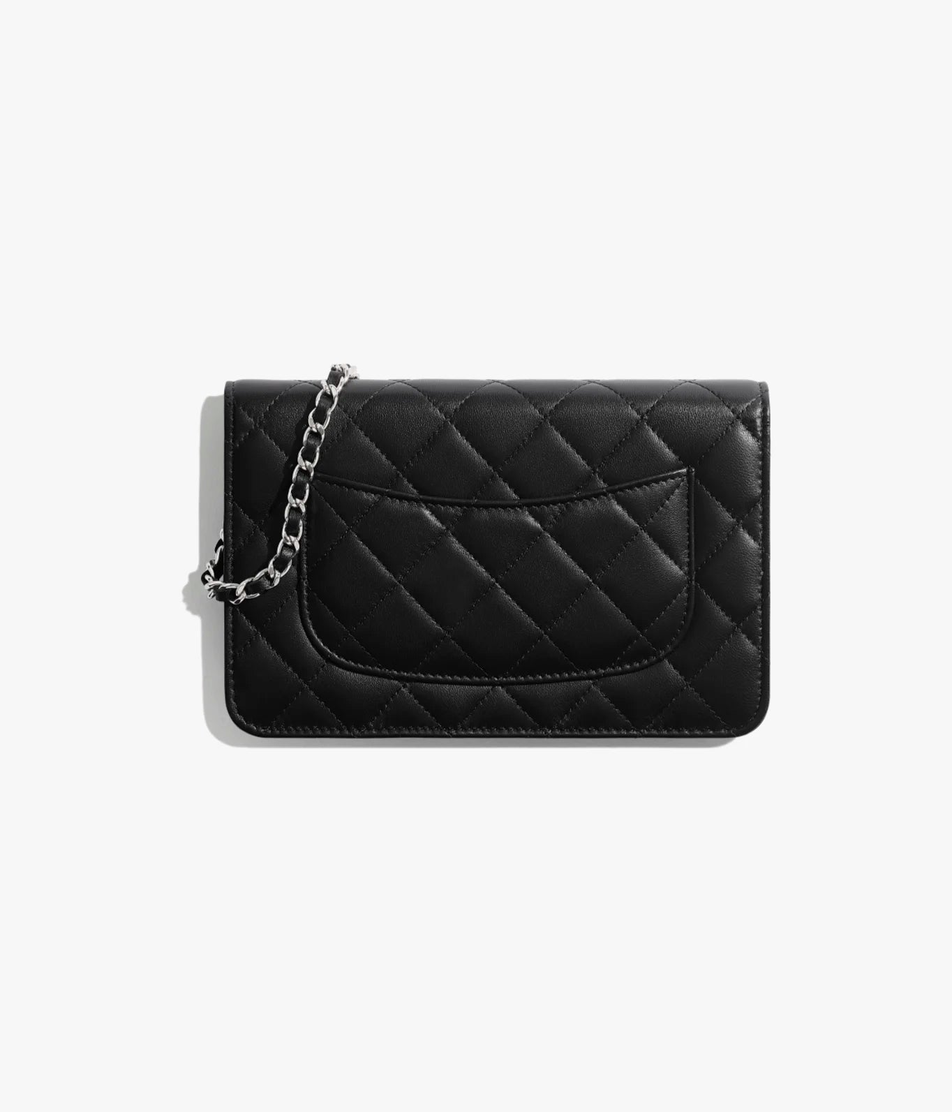 Classic Wallet on Chain Caviar Leather