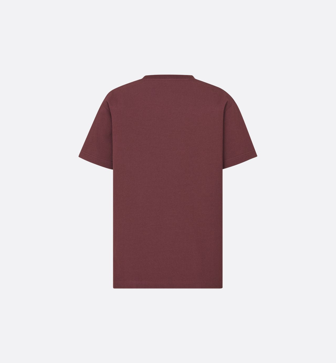 Cd Icon T-Shirt Relaxed Fit Burgundy Cotton Jersey