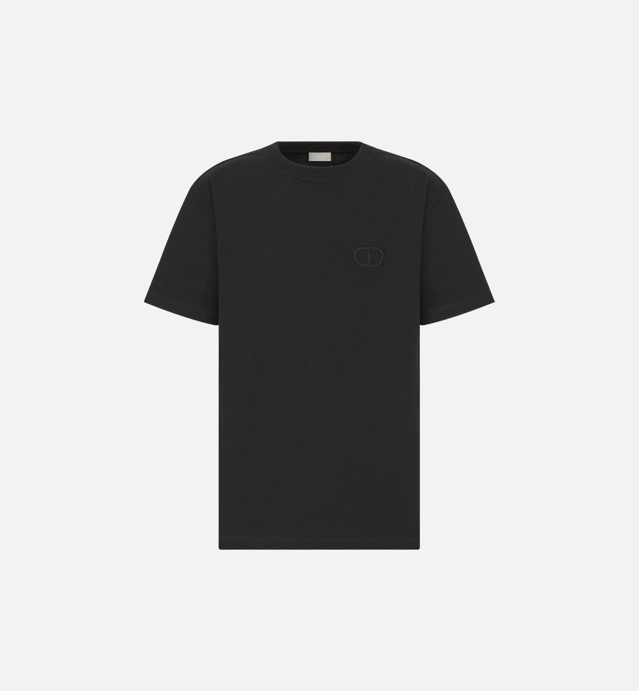 Cd Icon Relaxed-Fit T-Shirt Black Cotton Jersey