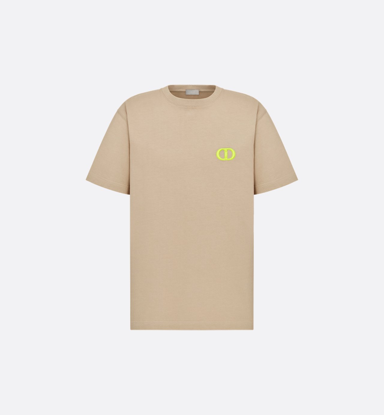 Cd Icon T-Shirt Relaxed Fit Beige Cotton Jersey