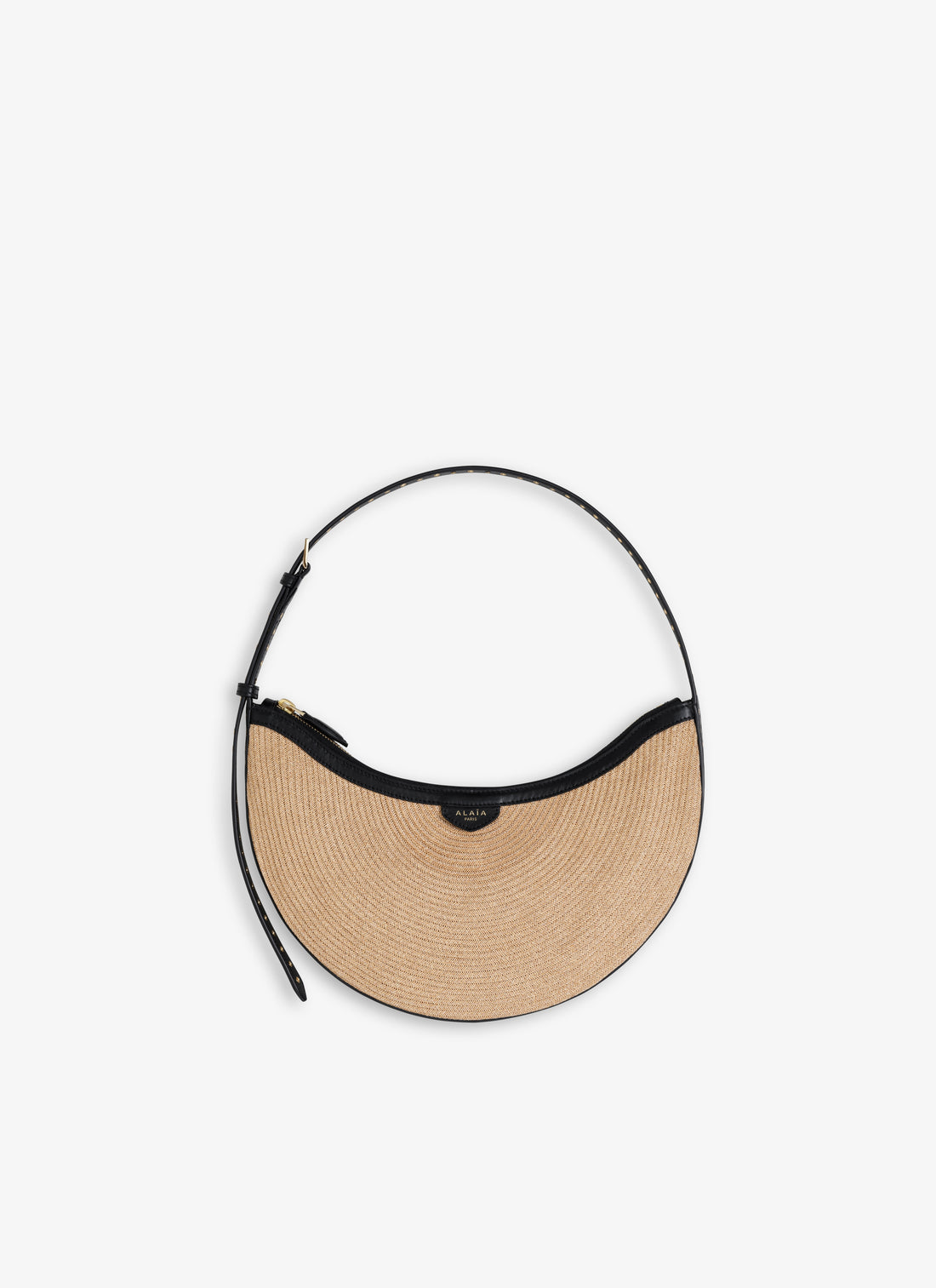 One Piece Demi Lune Bag In Paper Straw