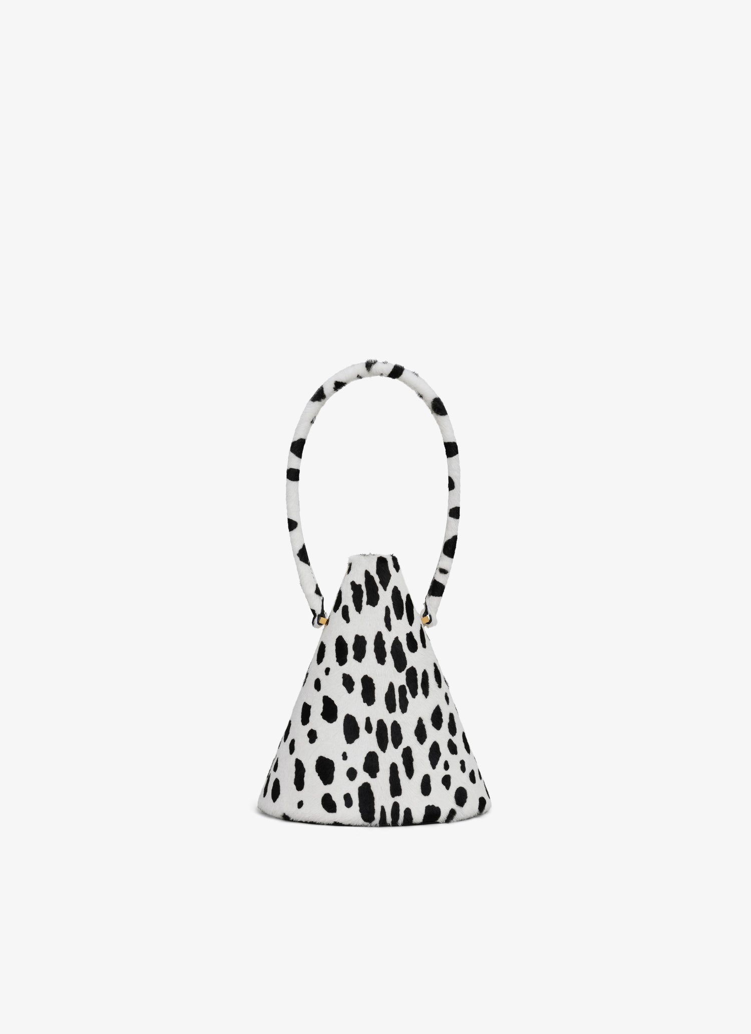 Cone Minaudiere In Pony Dots Haircalf