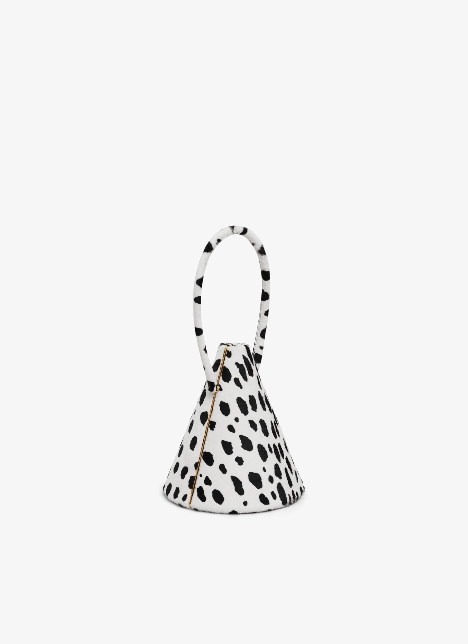 Cone Minaudiere In Pony Dots Haircalf