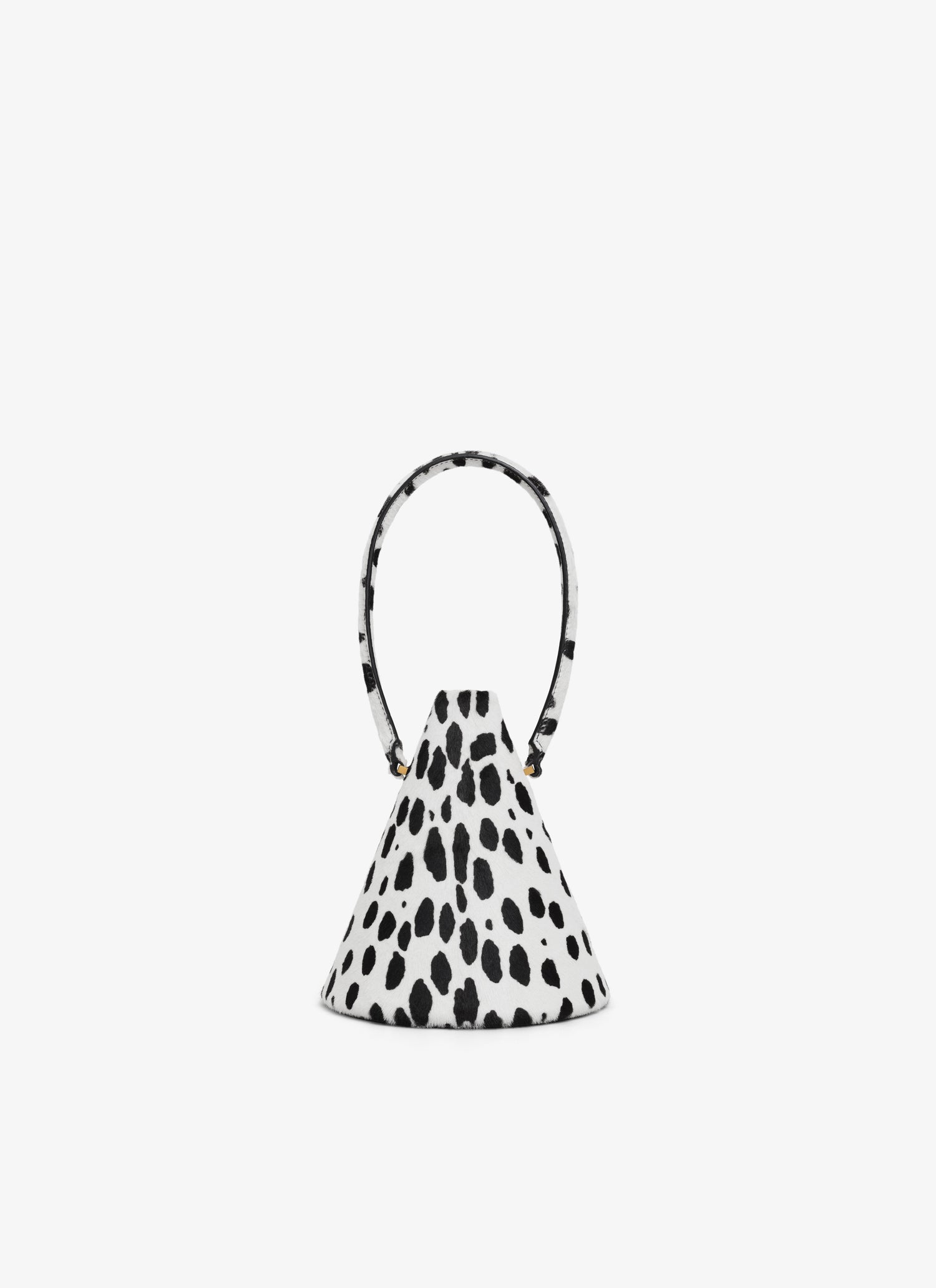 Cone Minaudiere In Pony Dots Haircalf