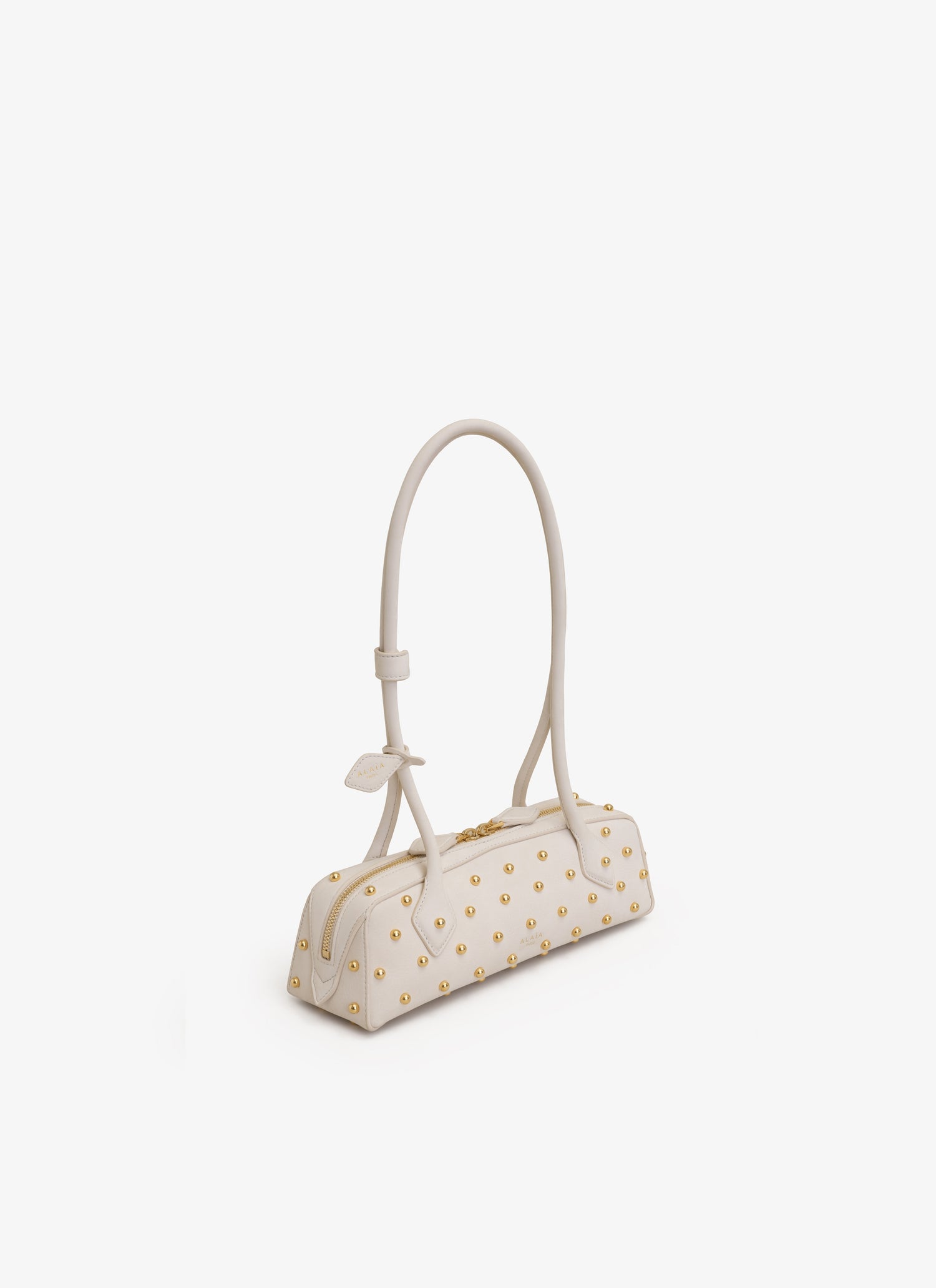 Le Teckel Small Bag With Studs In Nubuk