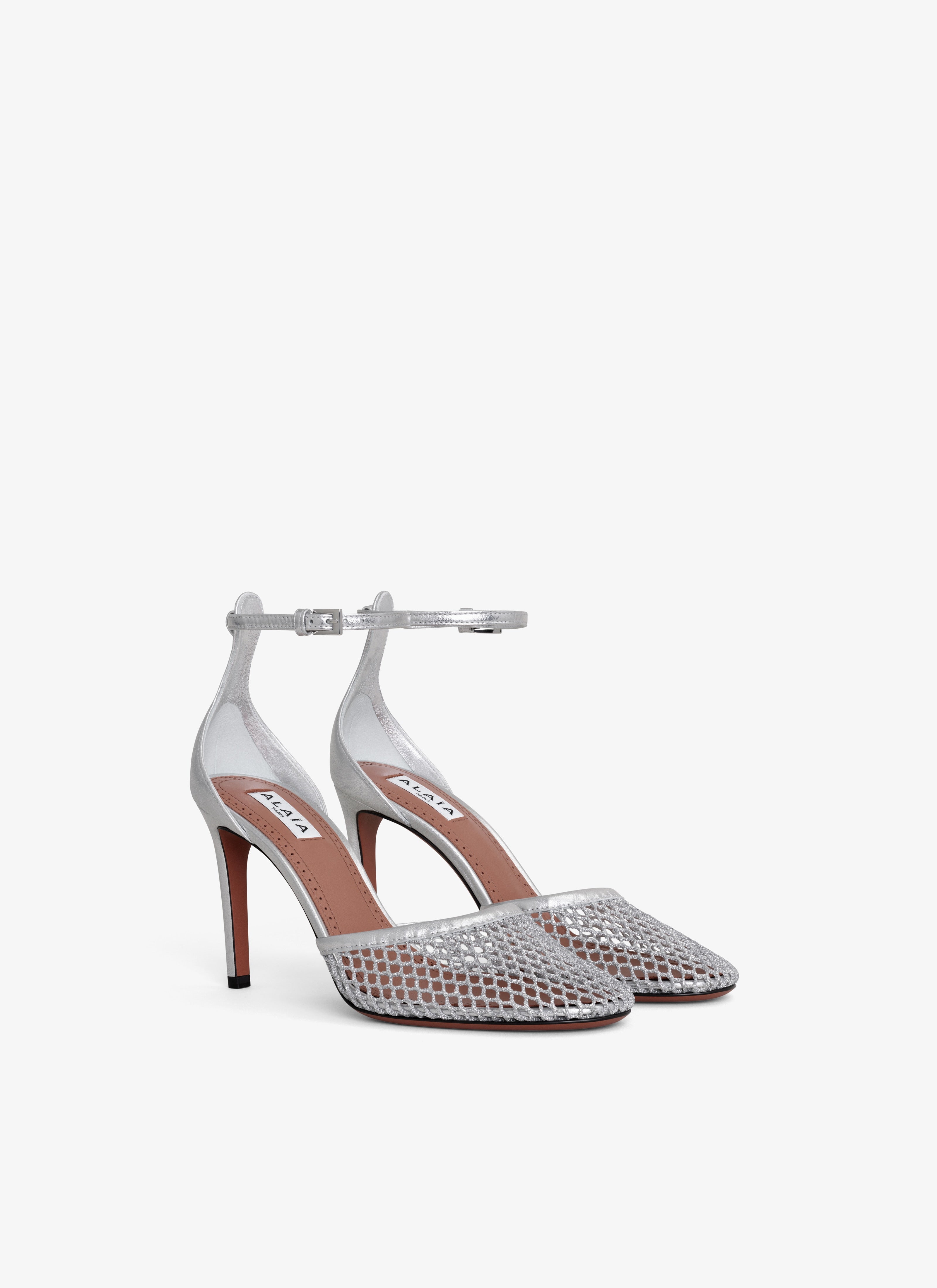 High Fishnet Pumps