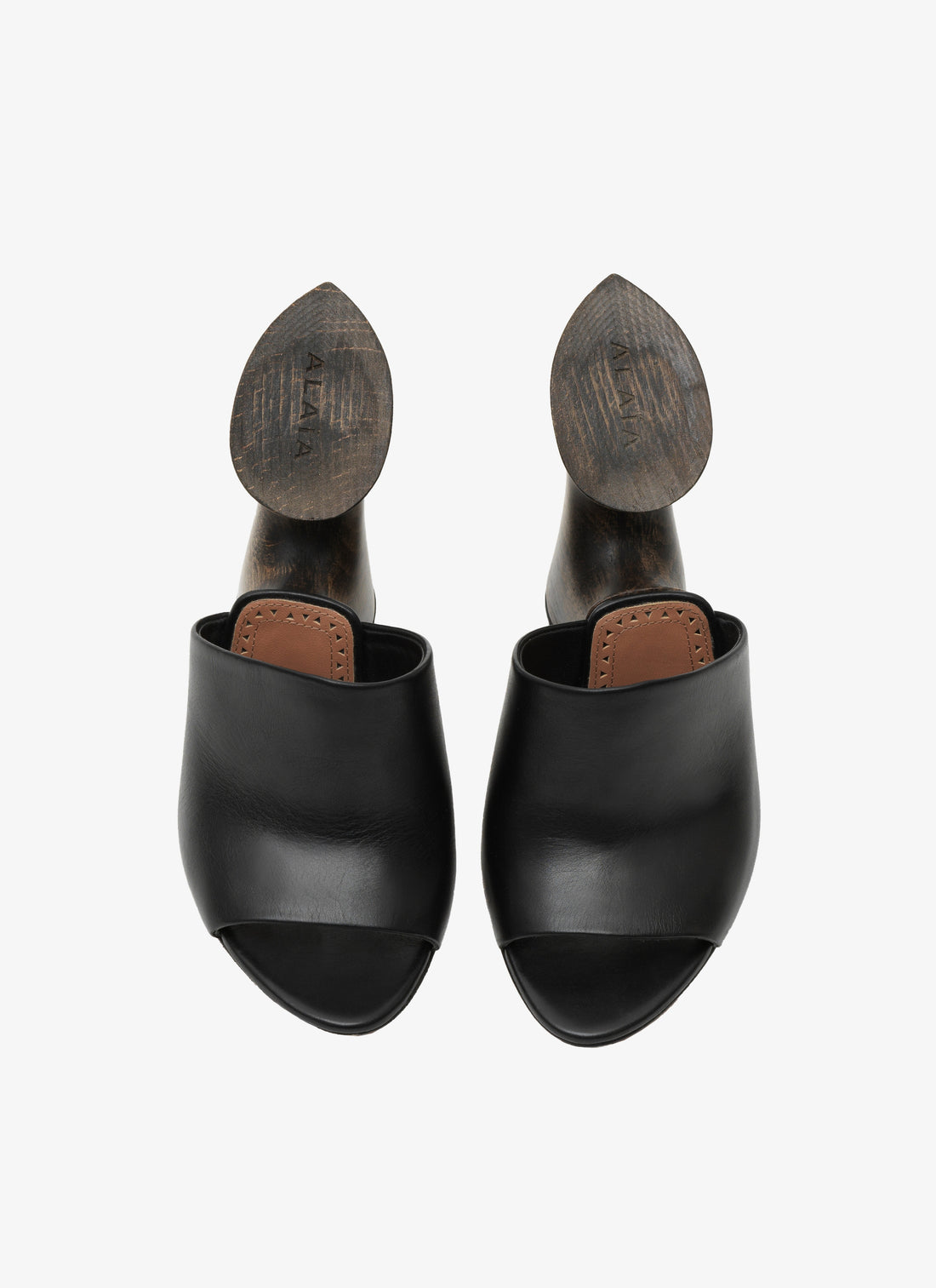 La Sculpture Mules In Calfskin And Wood