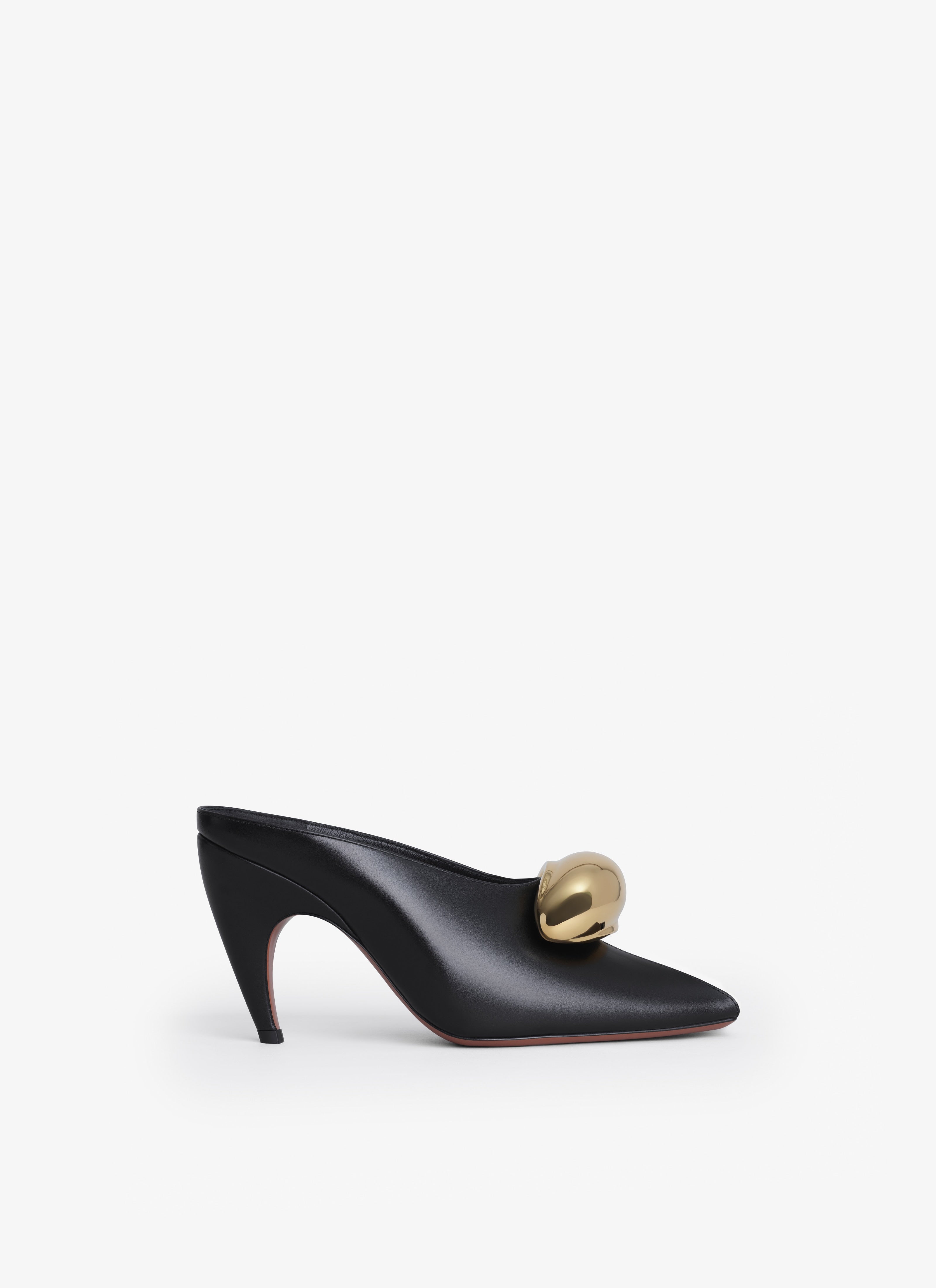 Spike Jewel Mules In Calfskin