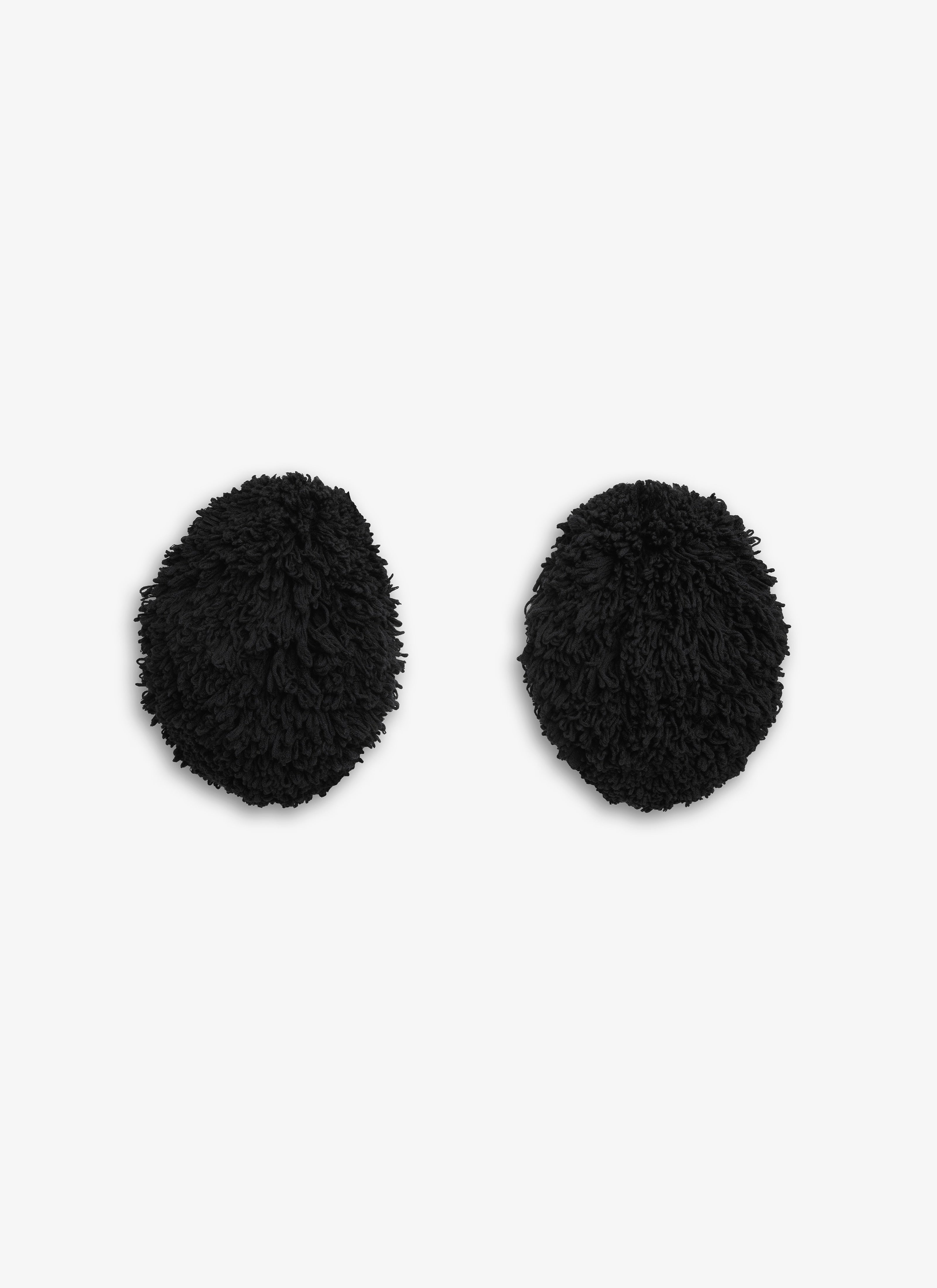 Bubble Cuffs In Knitted Fur