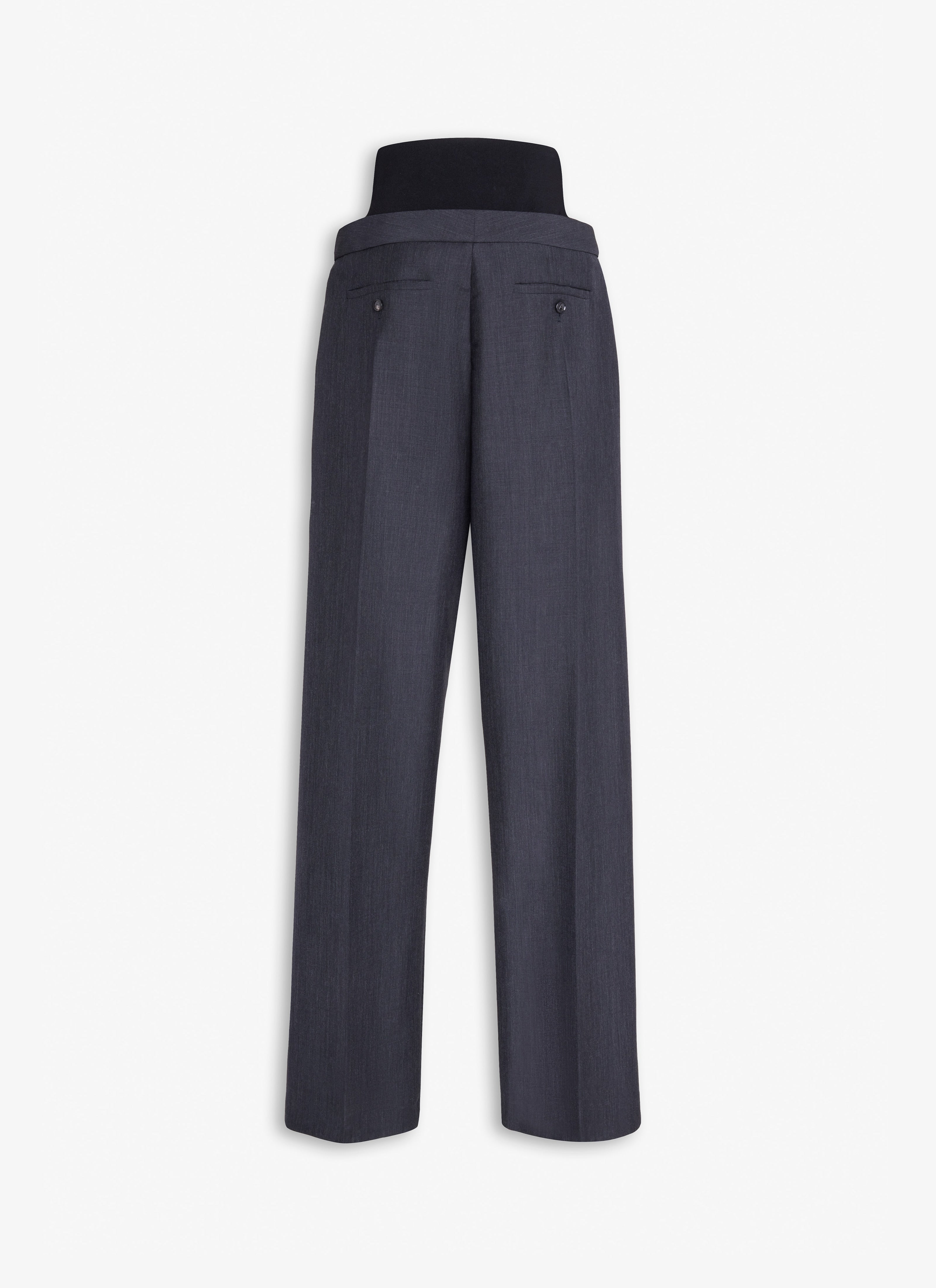 Tailored Trousers With Knit Band