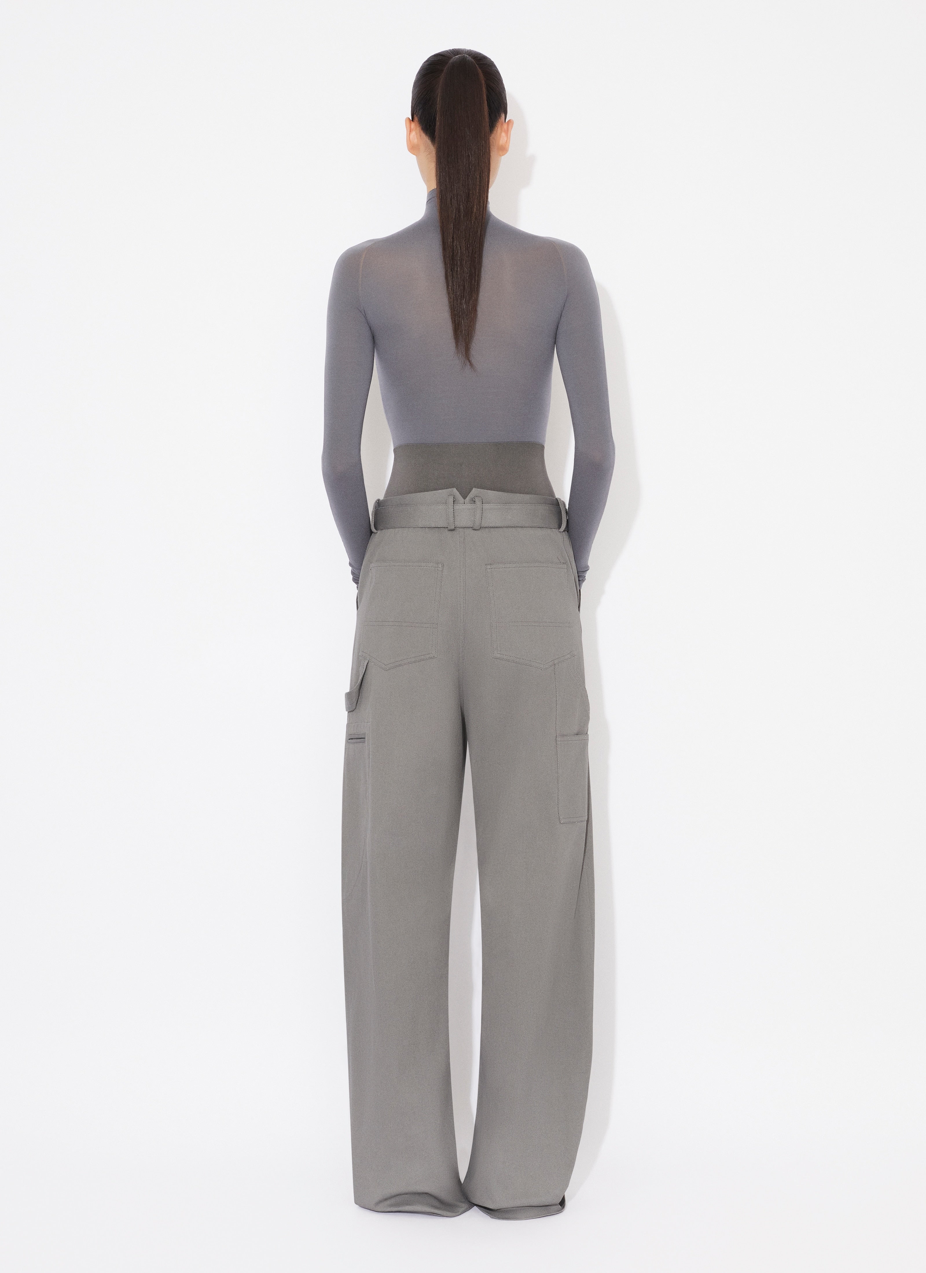 Cargo Trousers With Knit Band