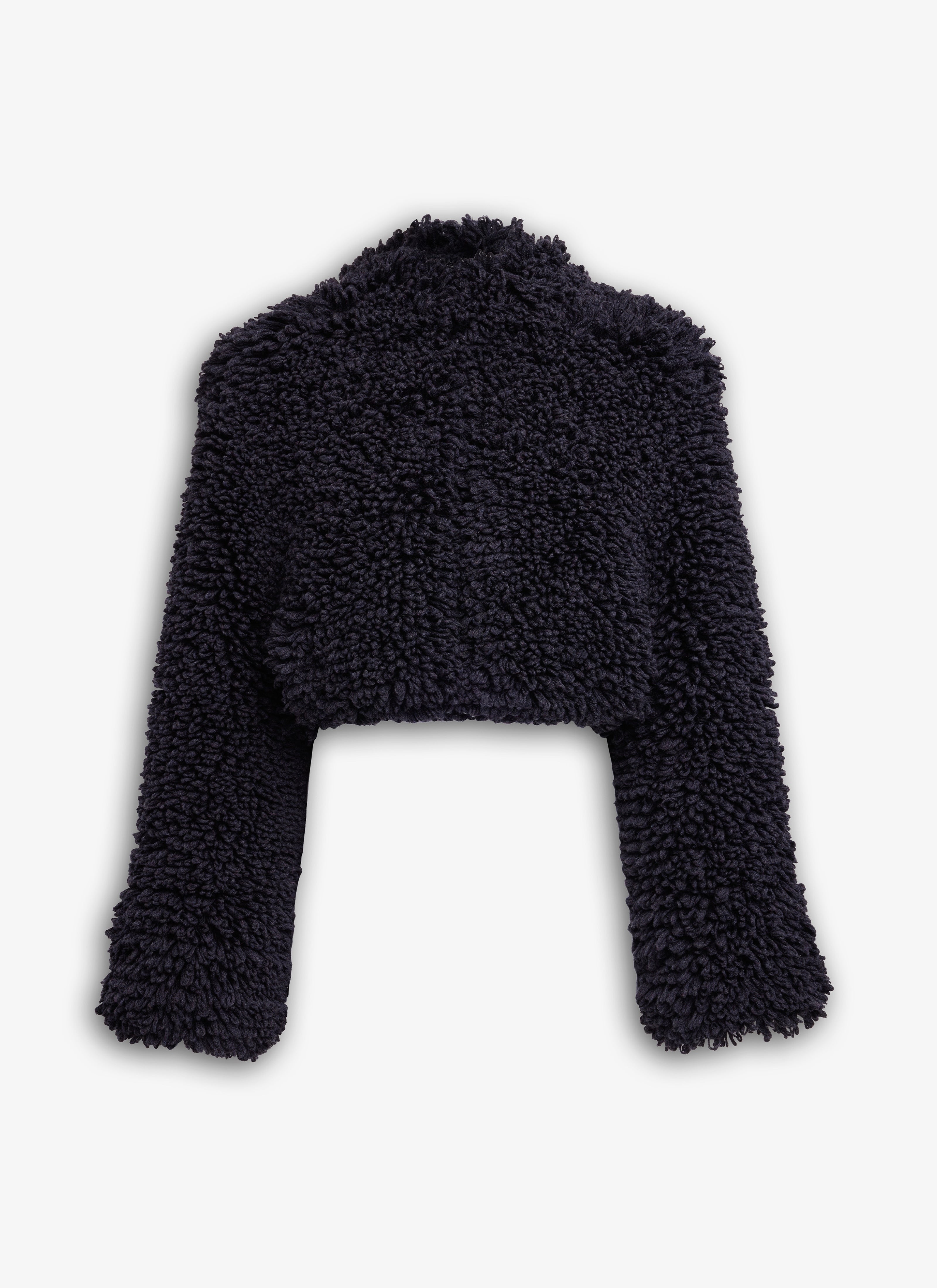 Short Jacket In Knitted Fur