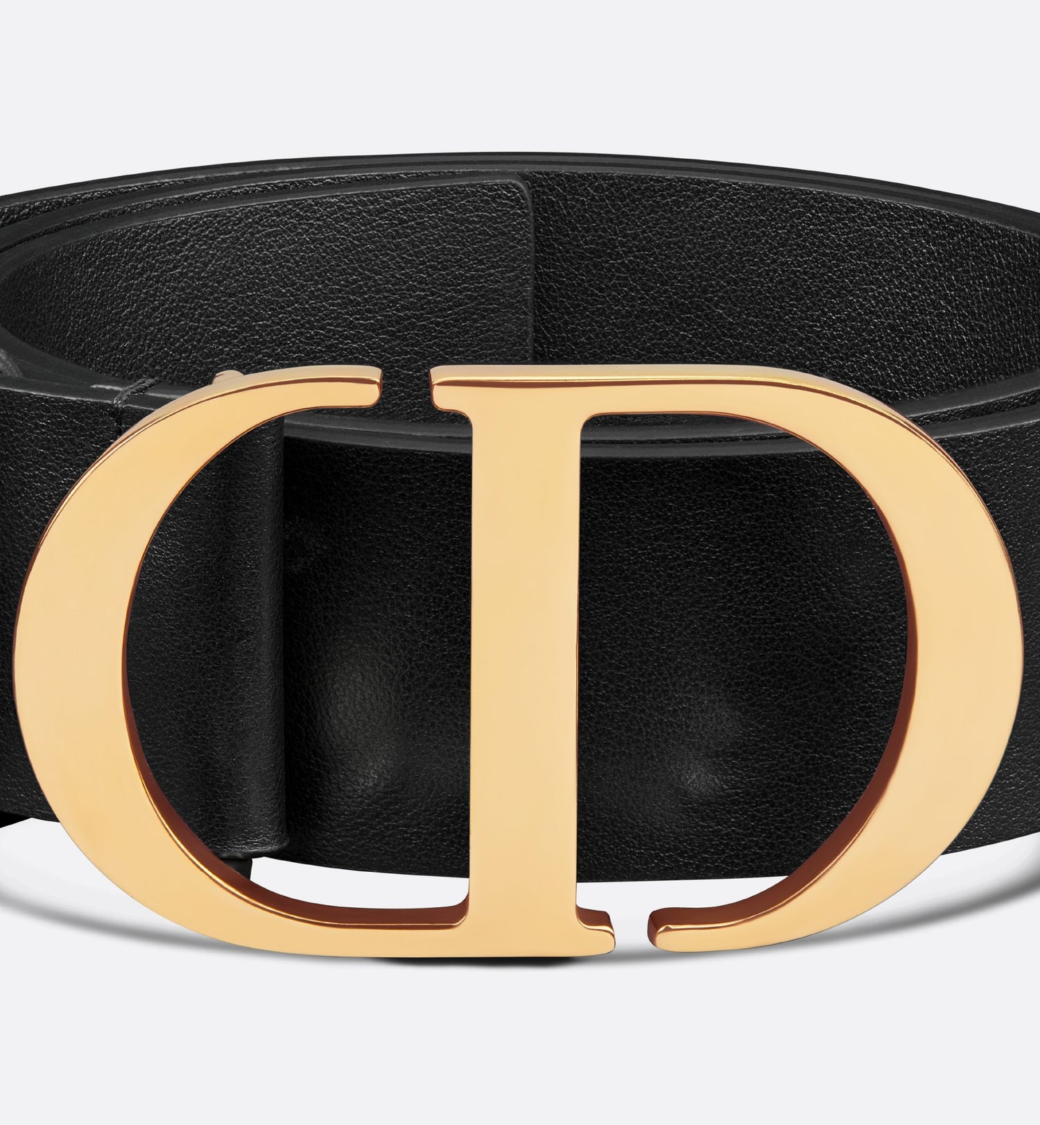 30 Montaigne Belt Black Smooth Calfskin 35 mm