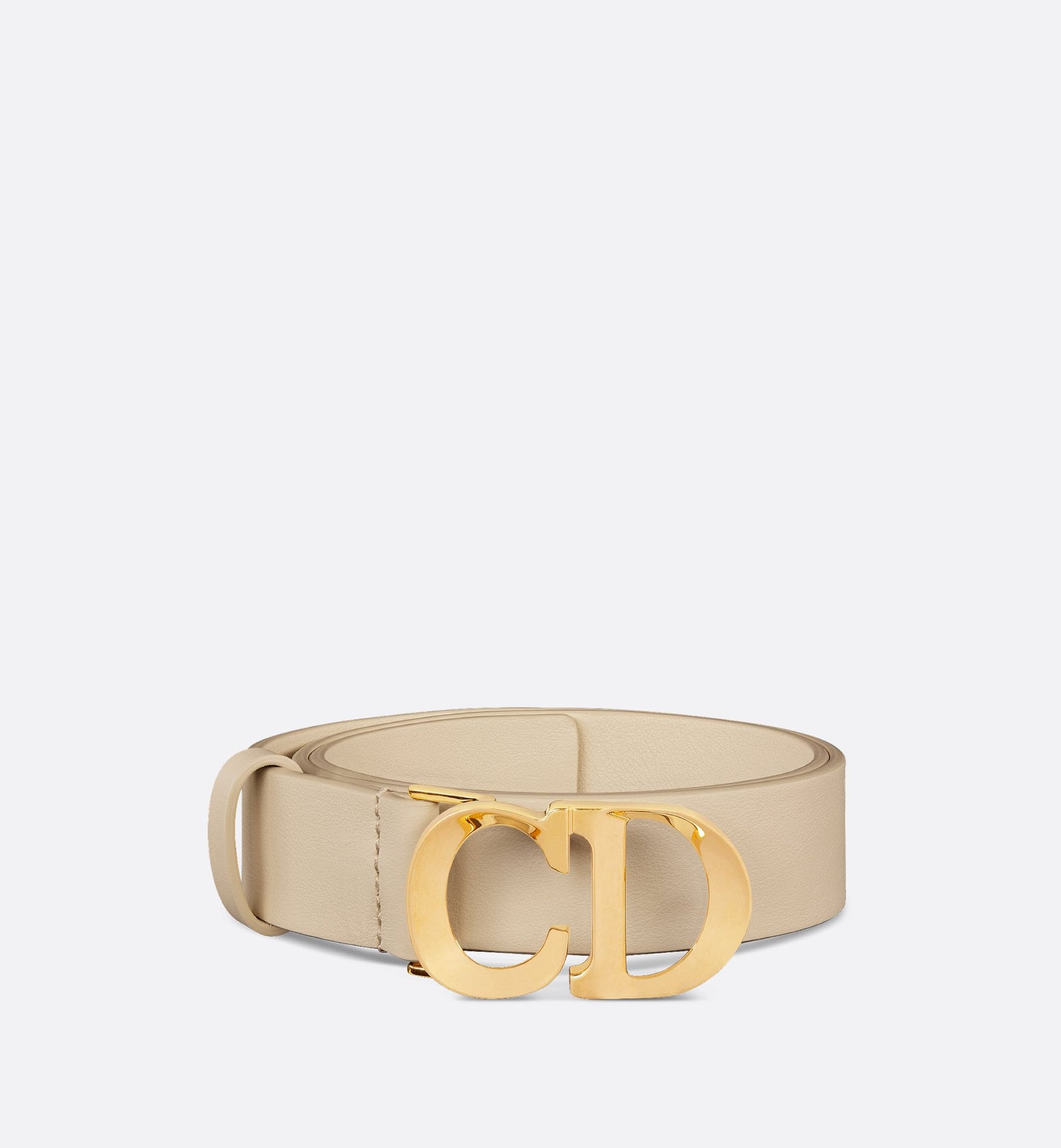 C Est Dior Belt Rope Beige Smooth Calfskin 30 mm