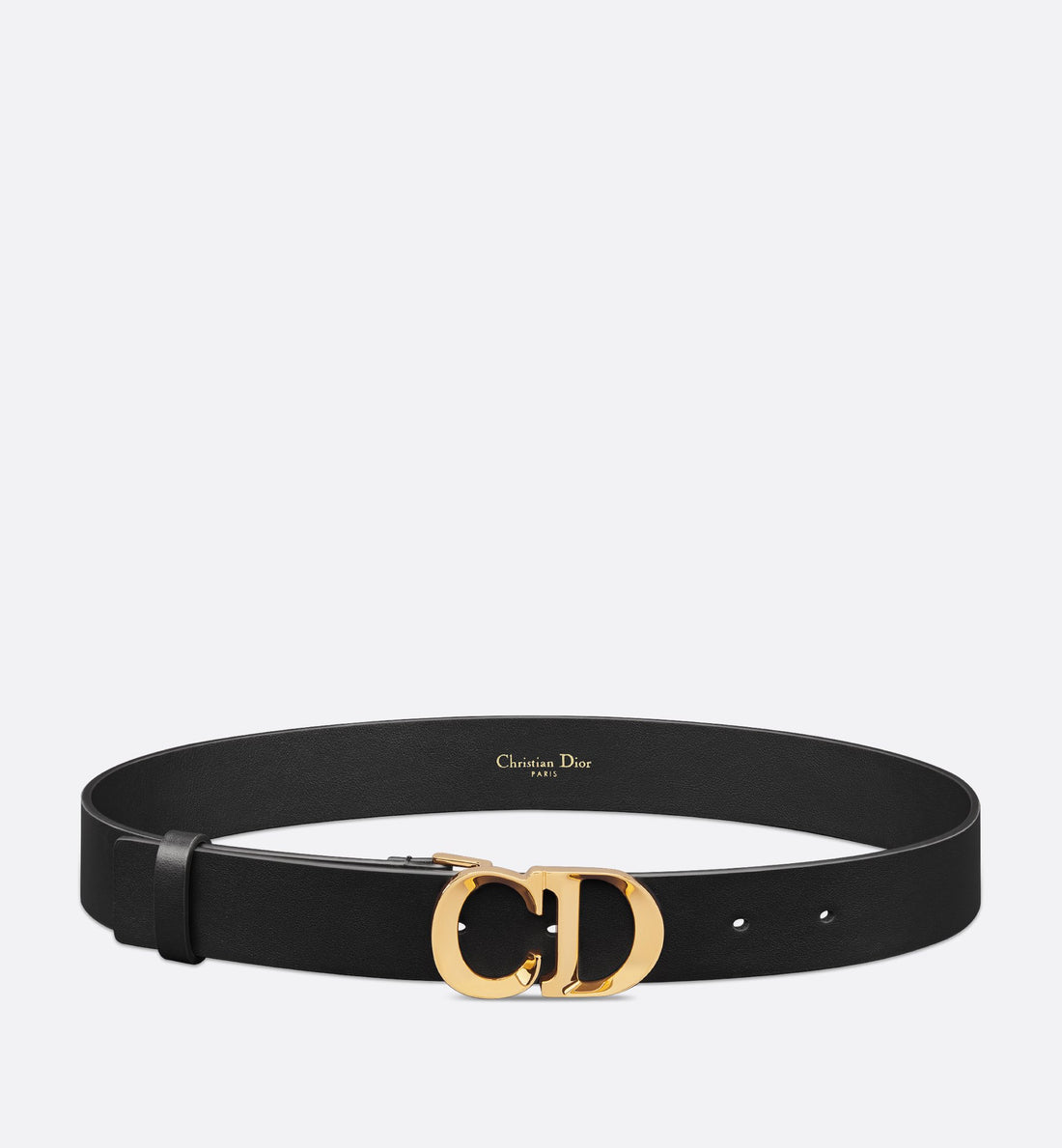 C Est Dior Belt Black Smooth Calfskin 30 mm