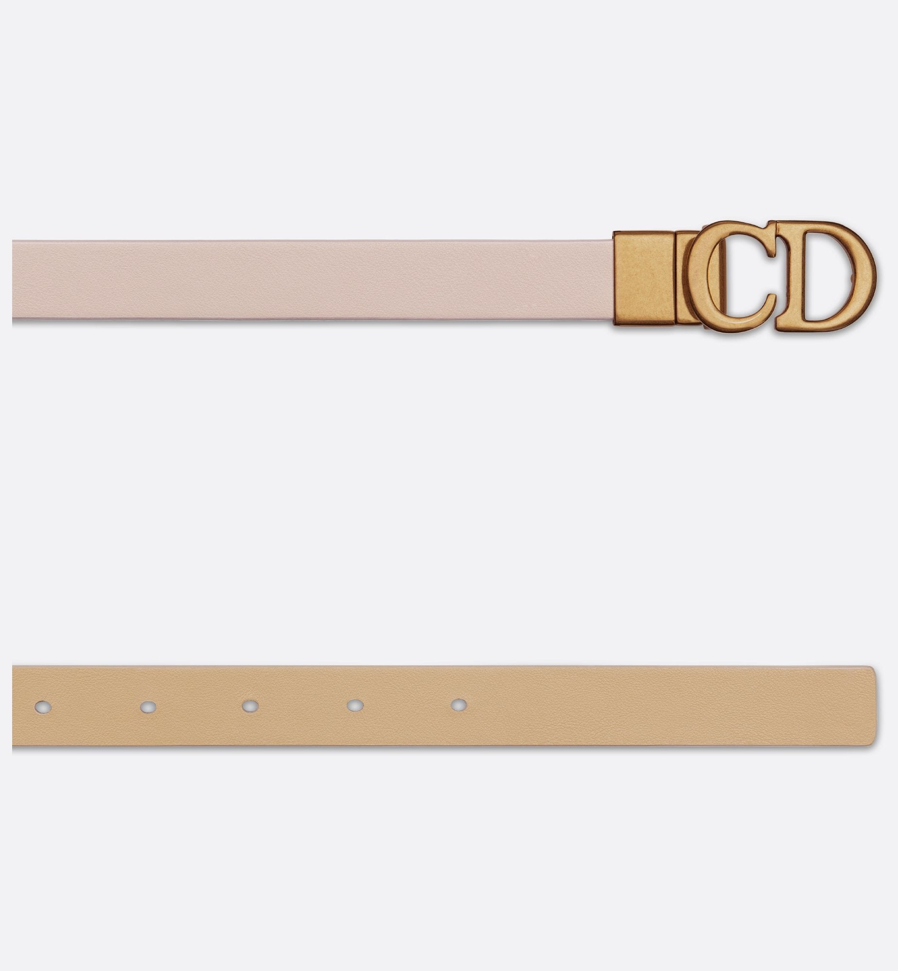 Reversible Saddle Belt Trench Beige And Biscuit Smooth Calfskin 20 mm