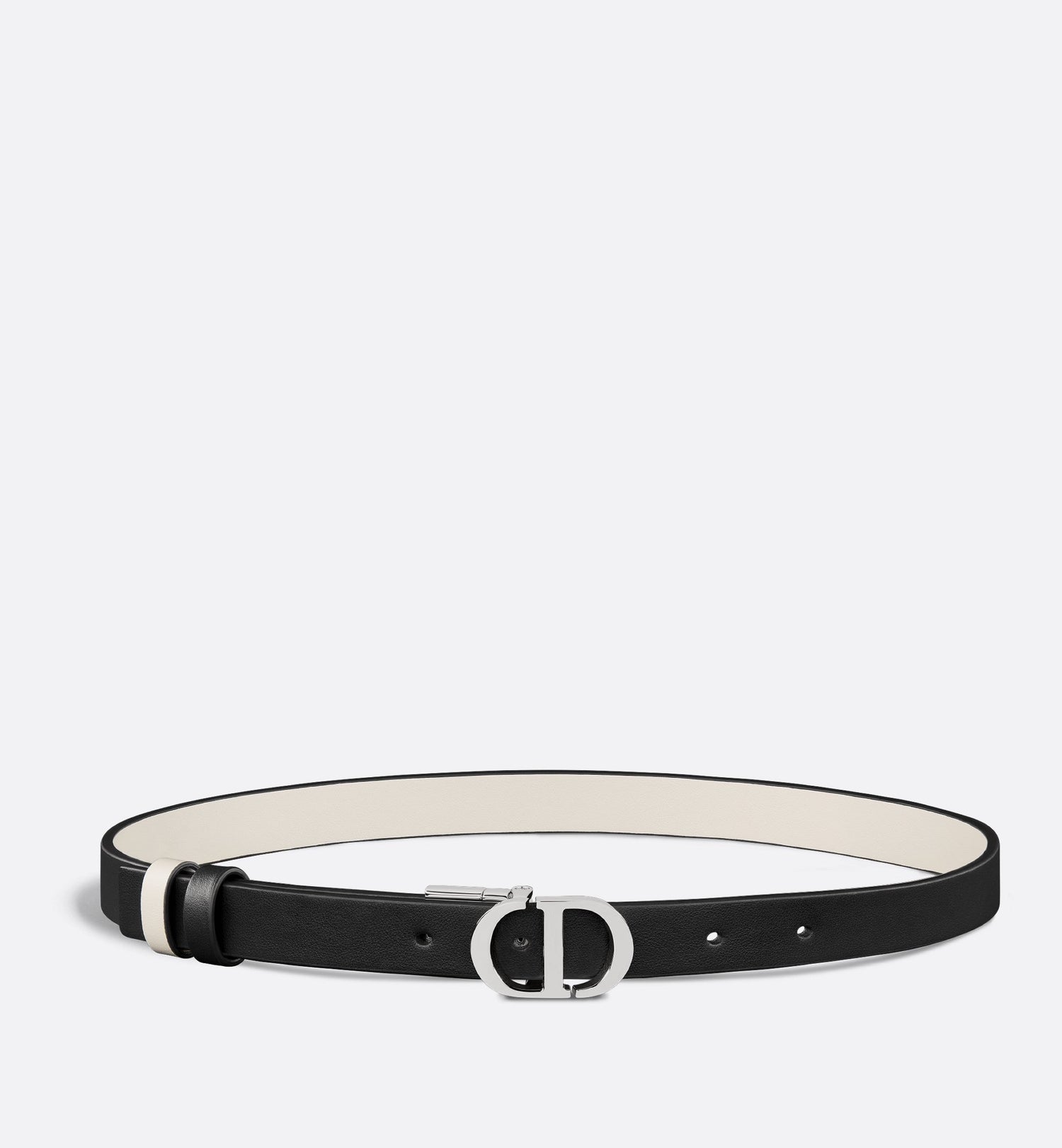 30 Montaigne Reversible Belt Black And White Smooth Calfskin 20 mm