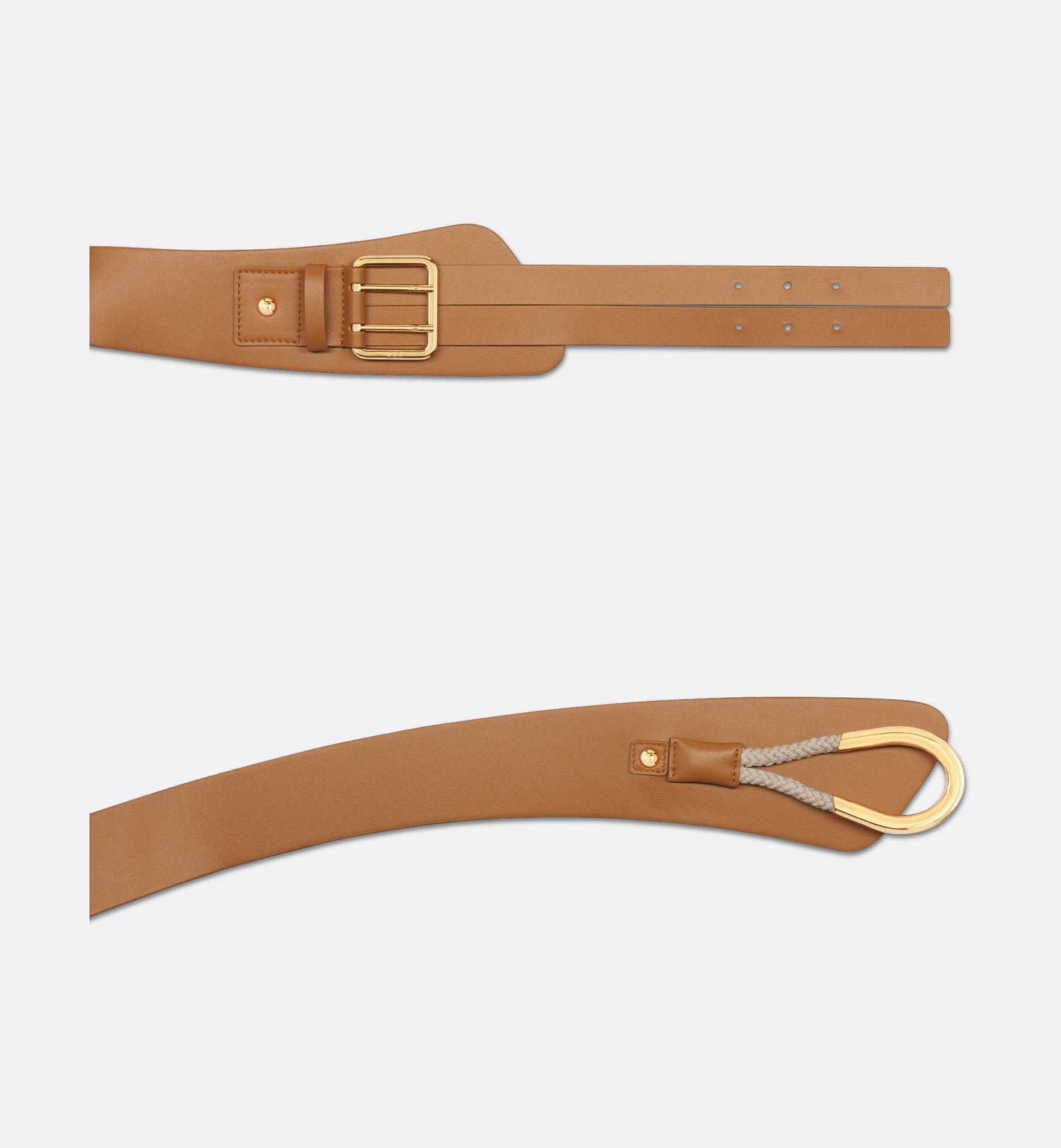 Nolita Belt Brown Smooth Calfskin And Rope 80 mm