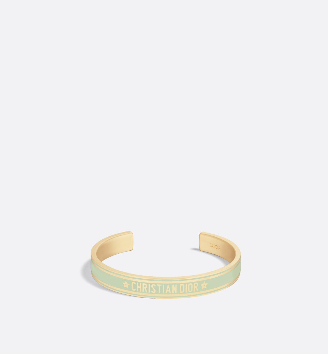 Code Bangle Gold Finish Metal And Pastel Mint Lacquer