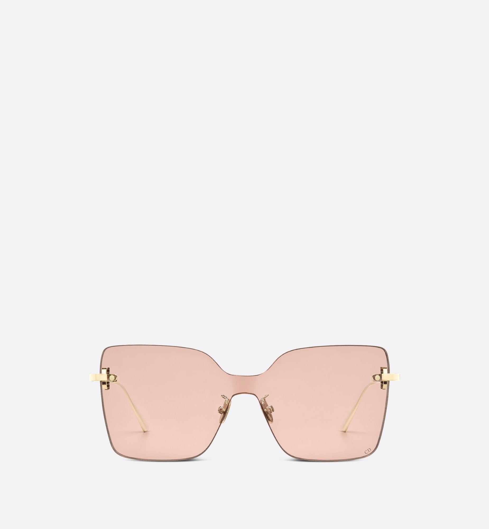 Cd Chain M1U Nude Square Sunglasses