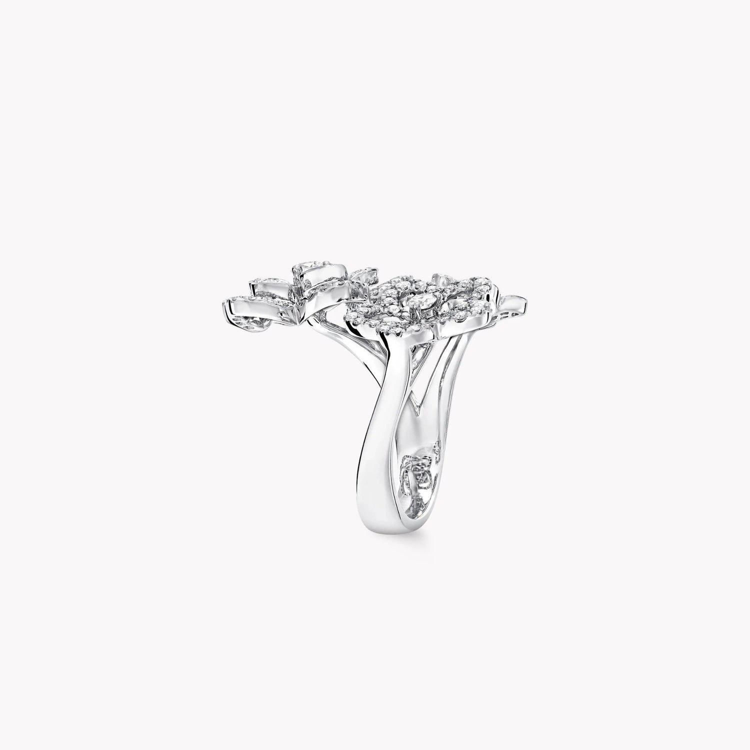 Wild Flower Triple Diamond Ring