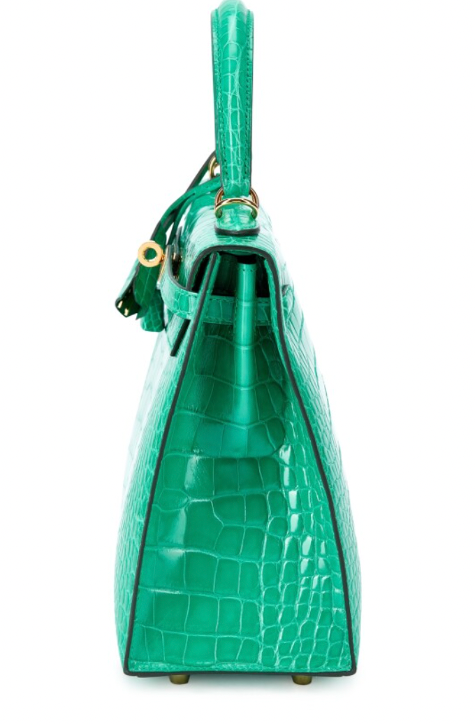 Kelly 25 Sellier - Vert Jade Alligator