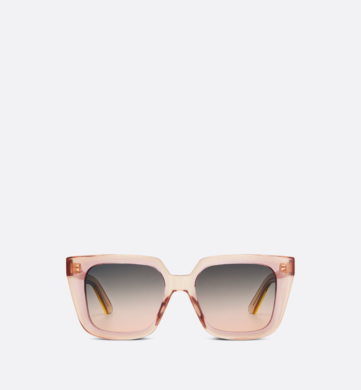 Diormidnight S1I Transparent Pink Square Sunglasses