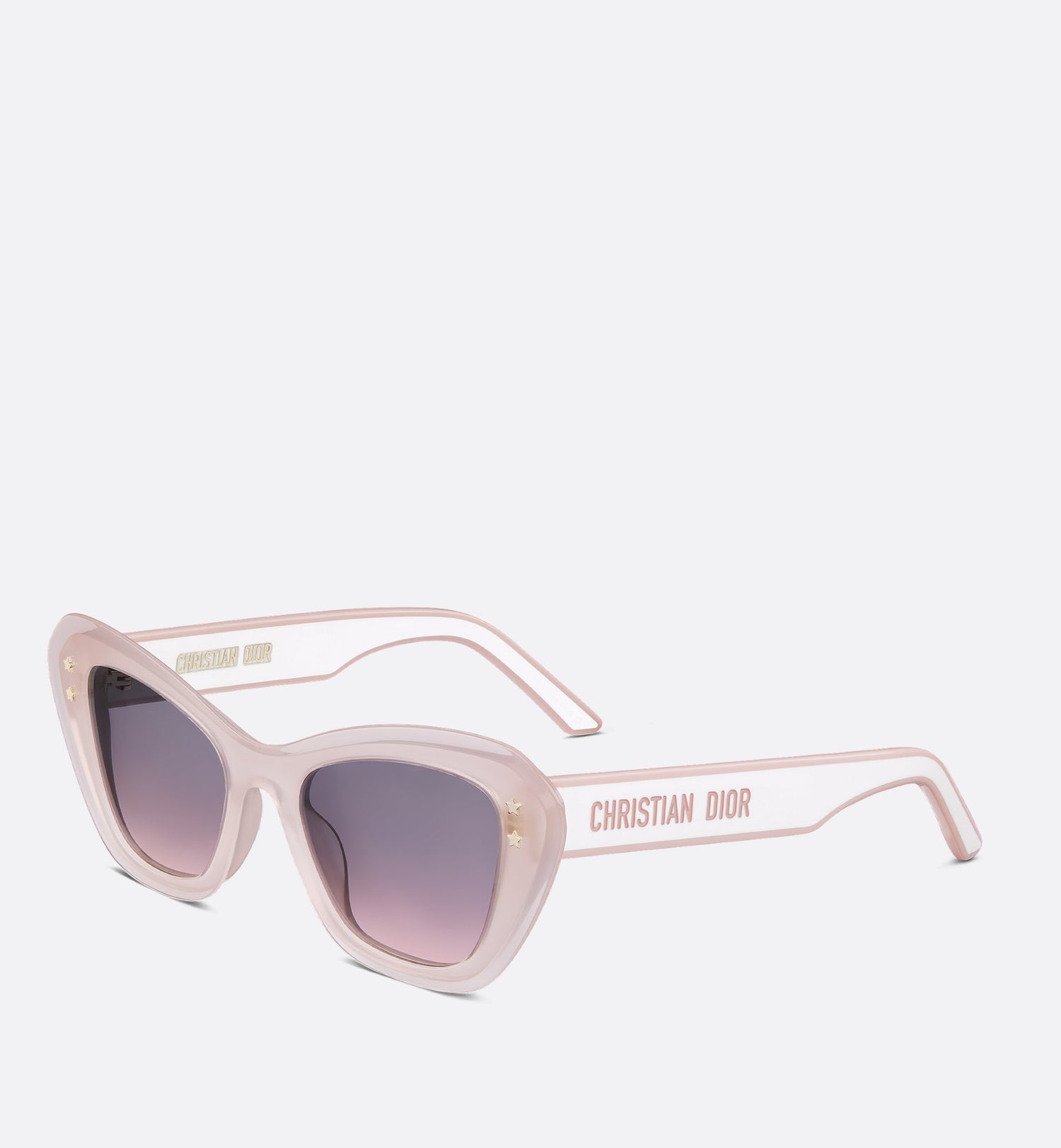 Diorpacific B3U Transparent Pink Butterfly Sunglasses