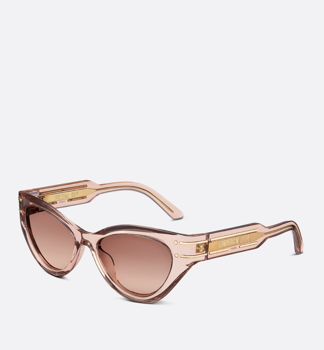 Diorsignature B7I Transparent Pink Butterfly Sunglasses