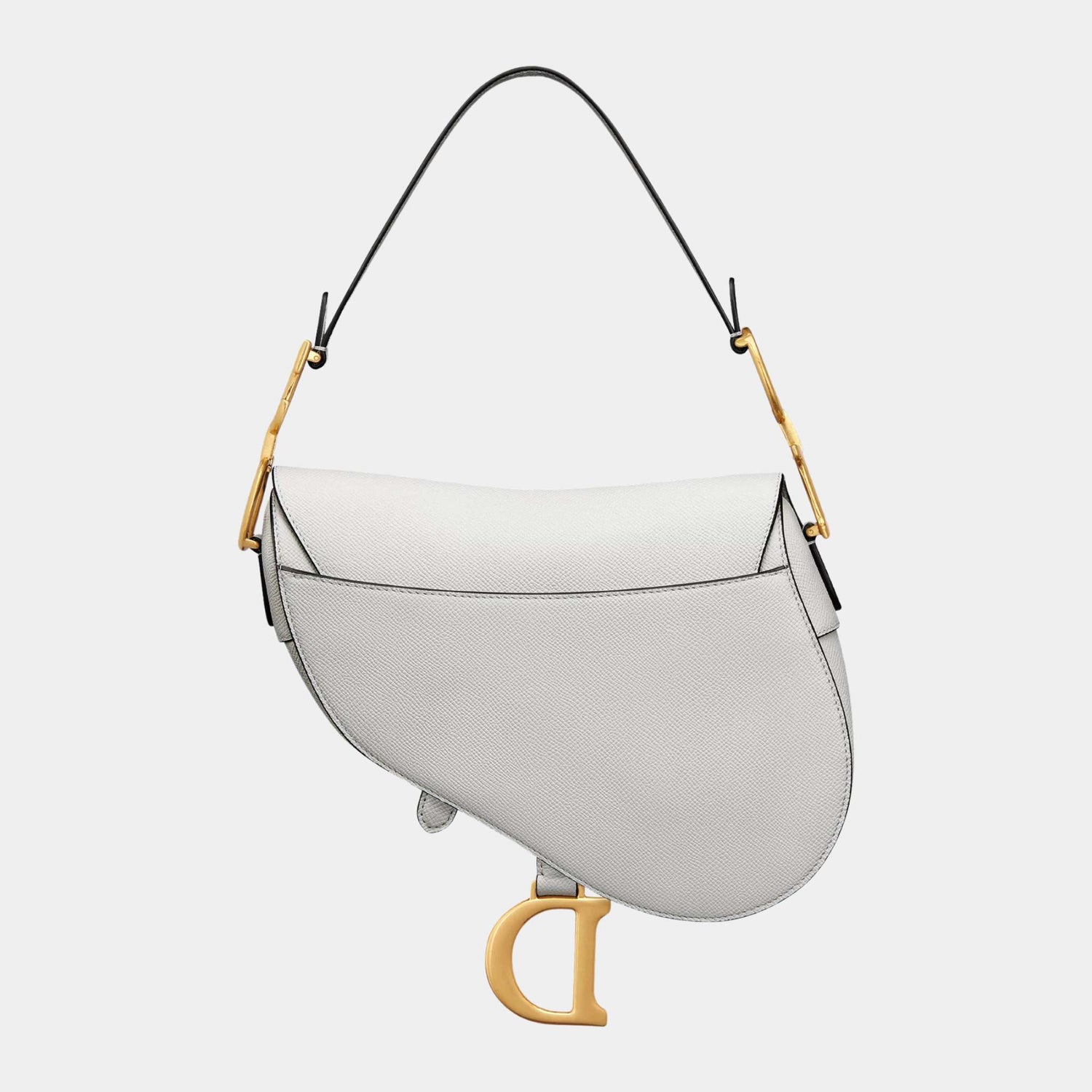 Dior Saddle Bag With Strap, Cloud gray, back