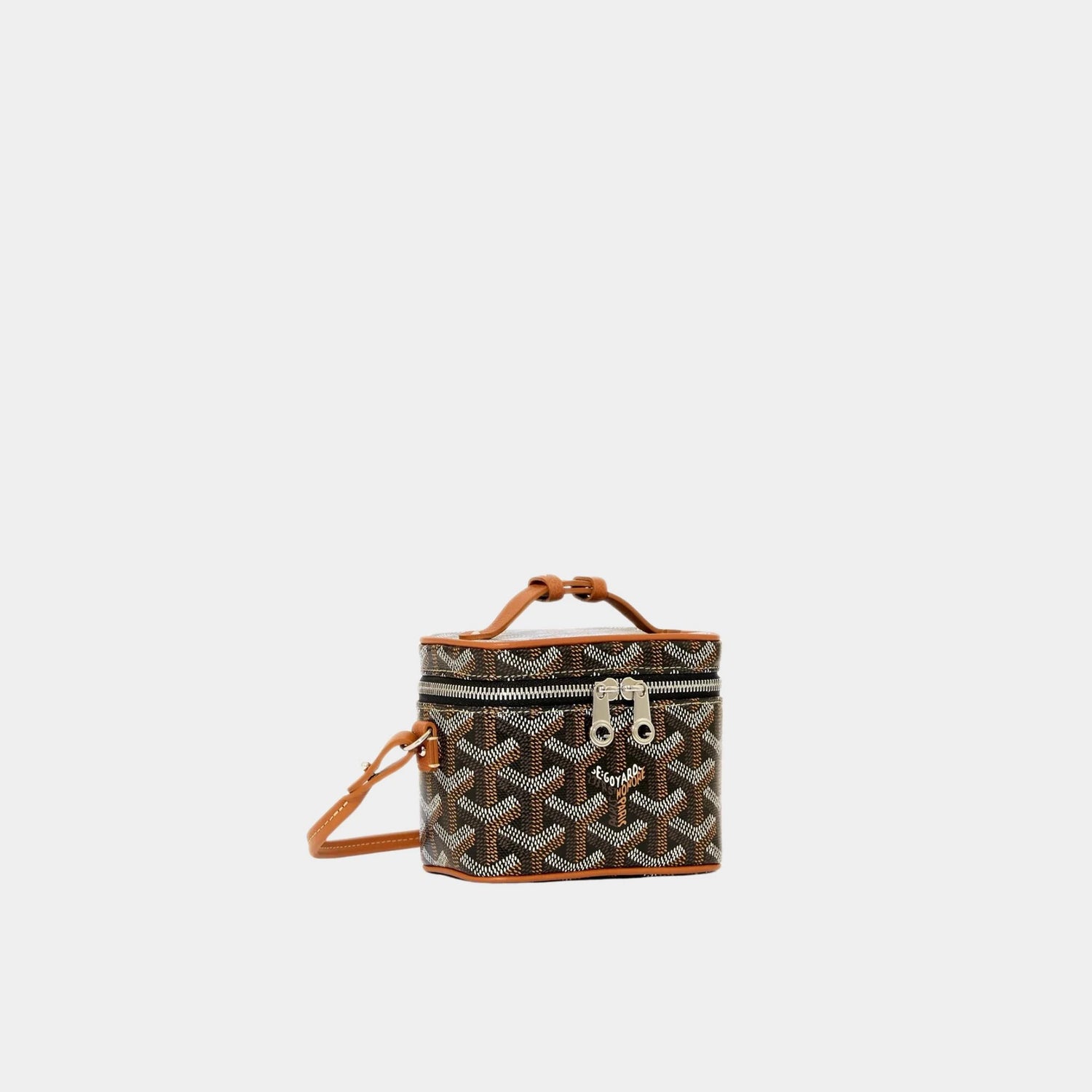 Goyard Muse Nano Vanity, Black and Tan, Front