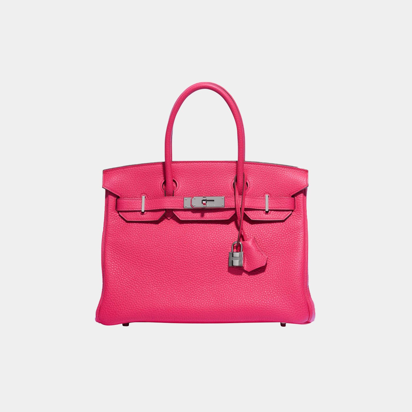 Birkin 30 Clemence - Rose Taurillon Clemence PHW