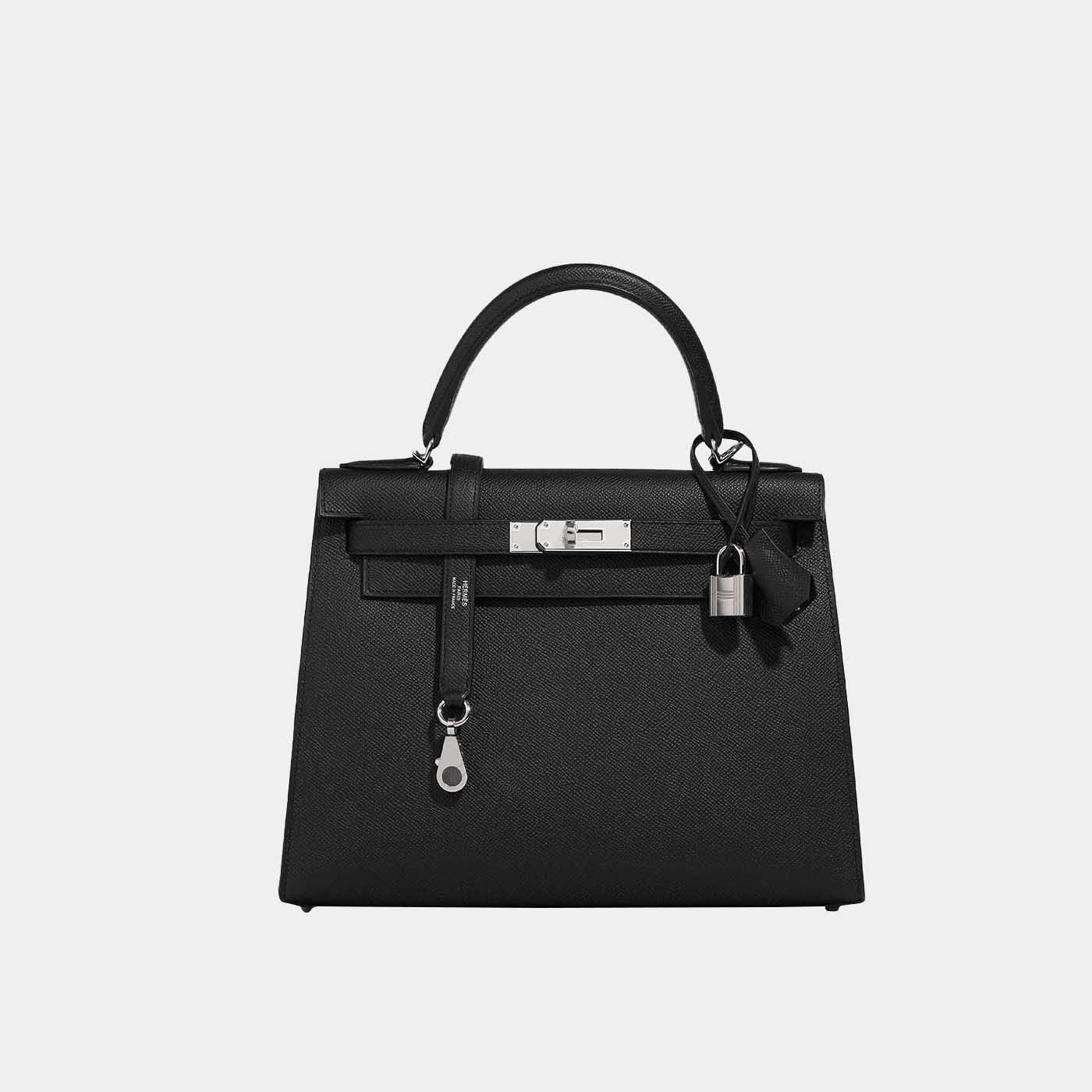 Kelly 28 Sellier Epsom - Noir PHW