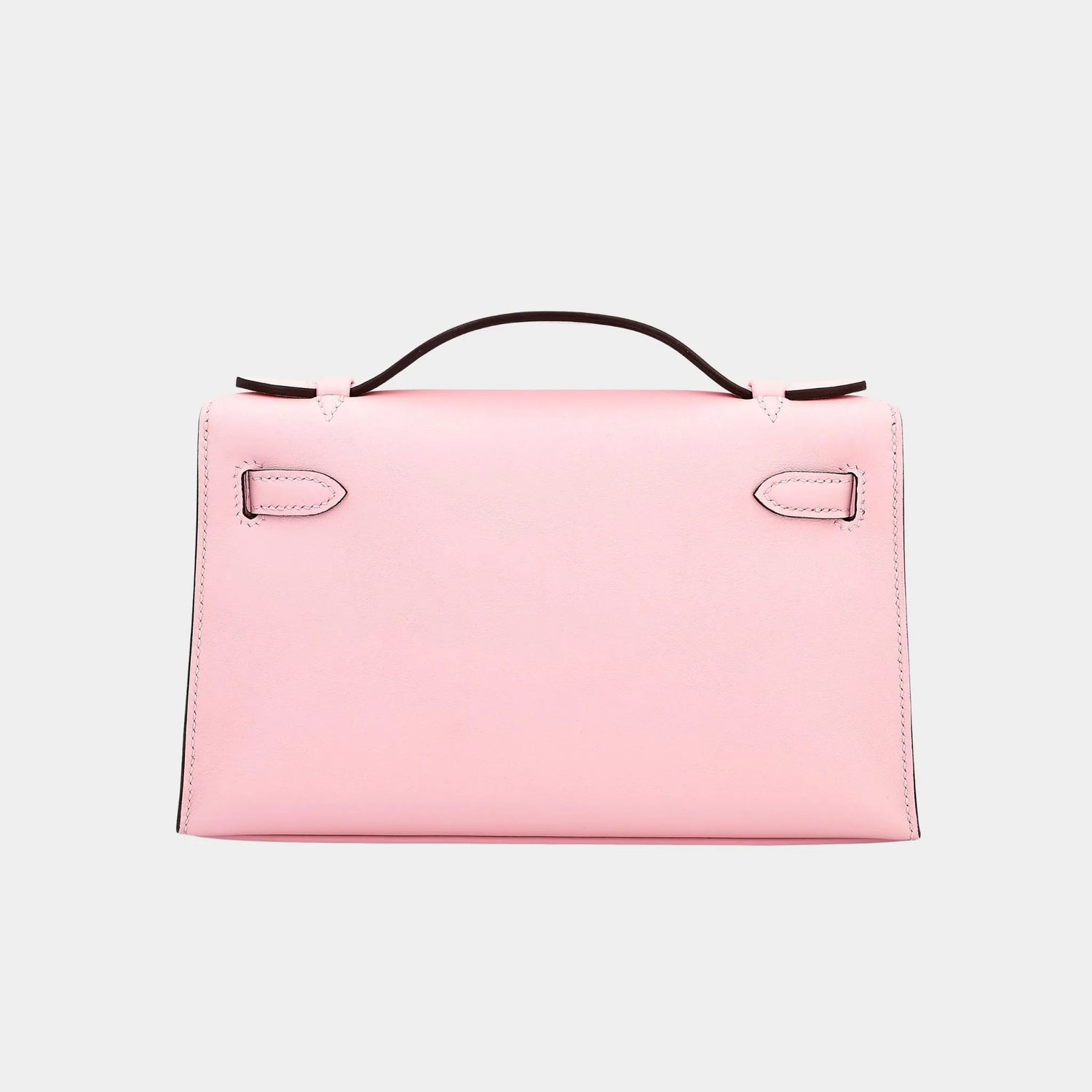 Hermes Kelly Pochette Swift Rose Sakura PHW , back