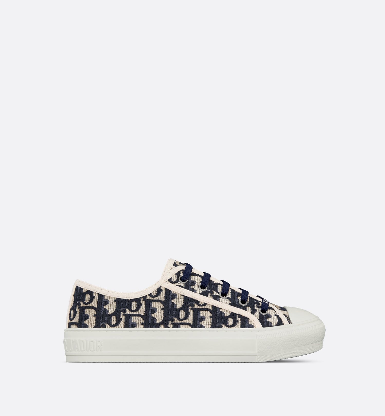 Walk N Dior Sneaker Deep Blue Oblique Embroidered Cotton