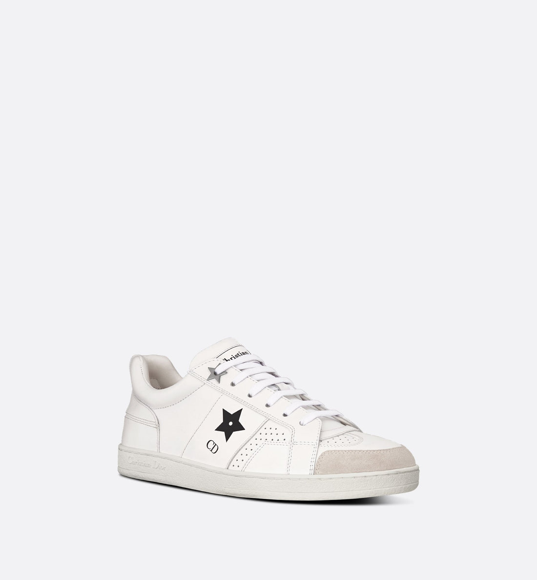 Star Sneaker White Calfskin And Suede