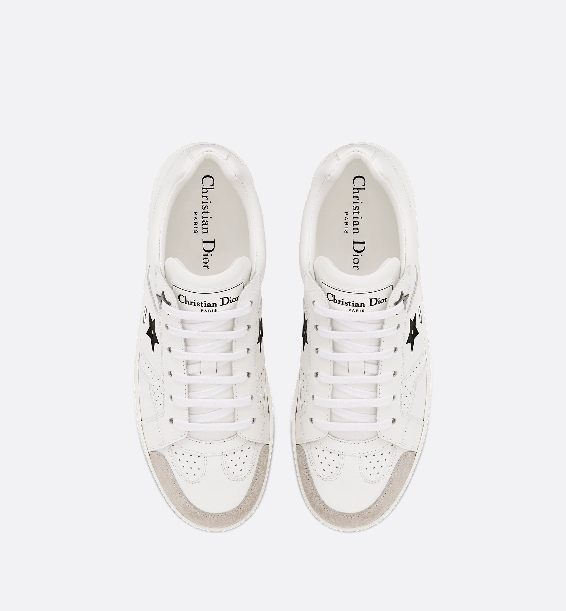 Star Sneaker White Calfskin And Suede