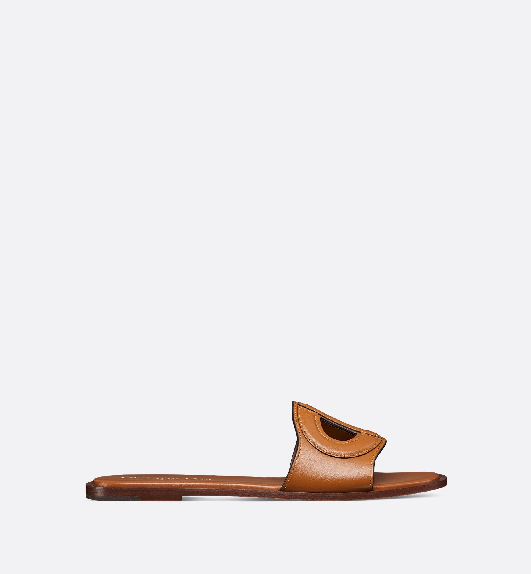 D Club Slide Camel Calfskin