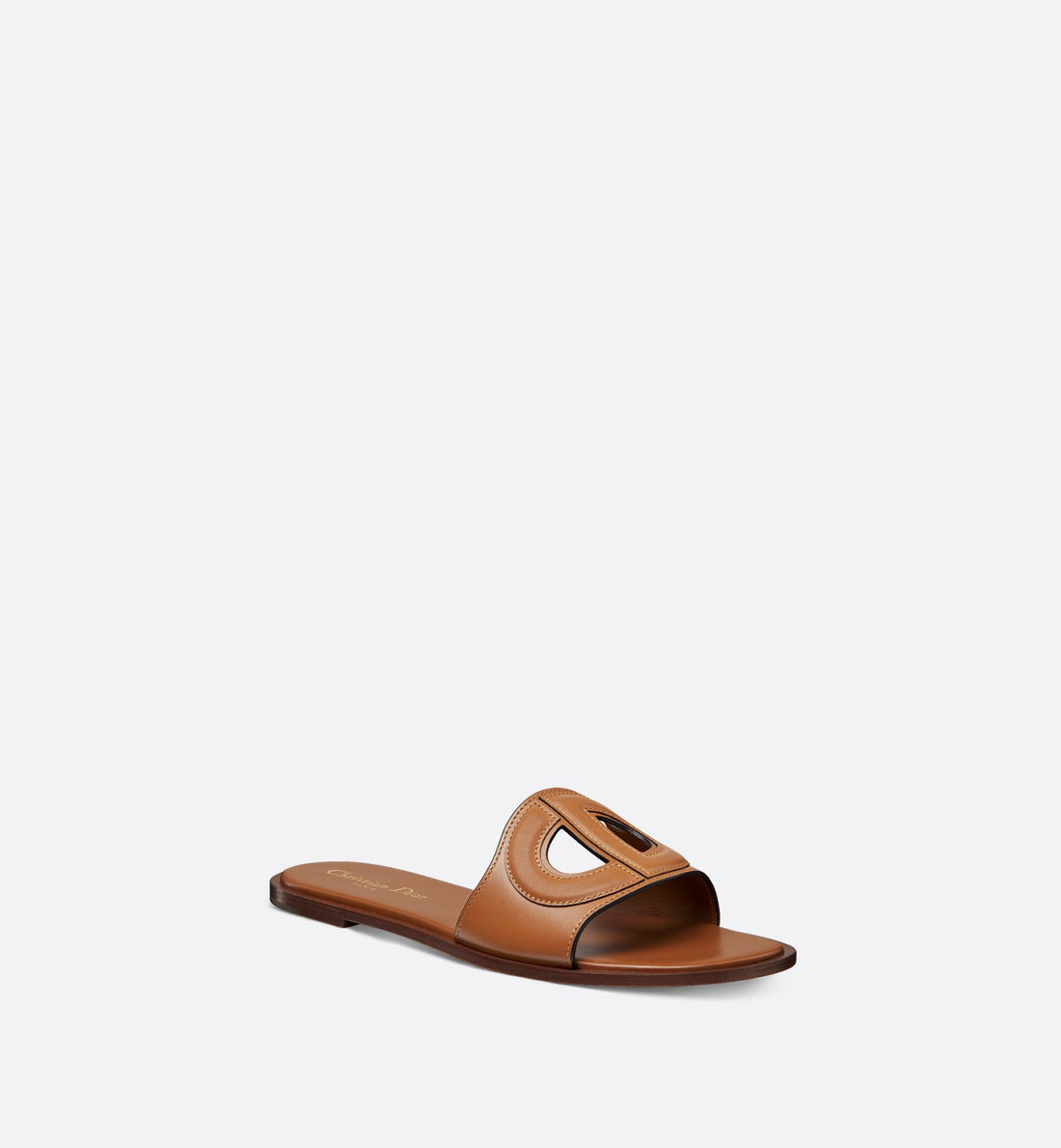 D Club Slide Camel Calfskin