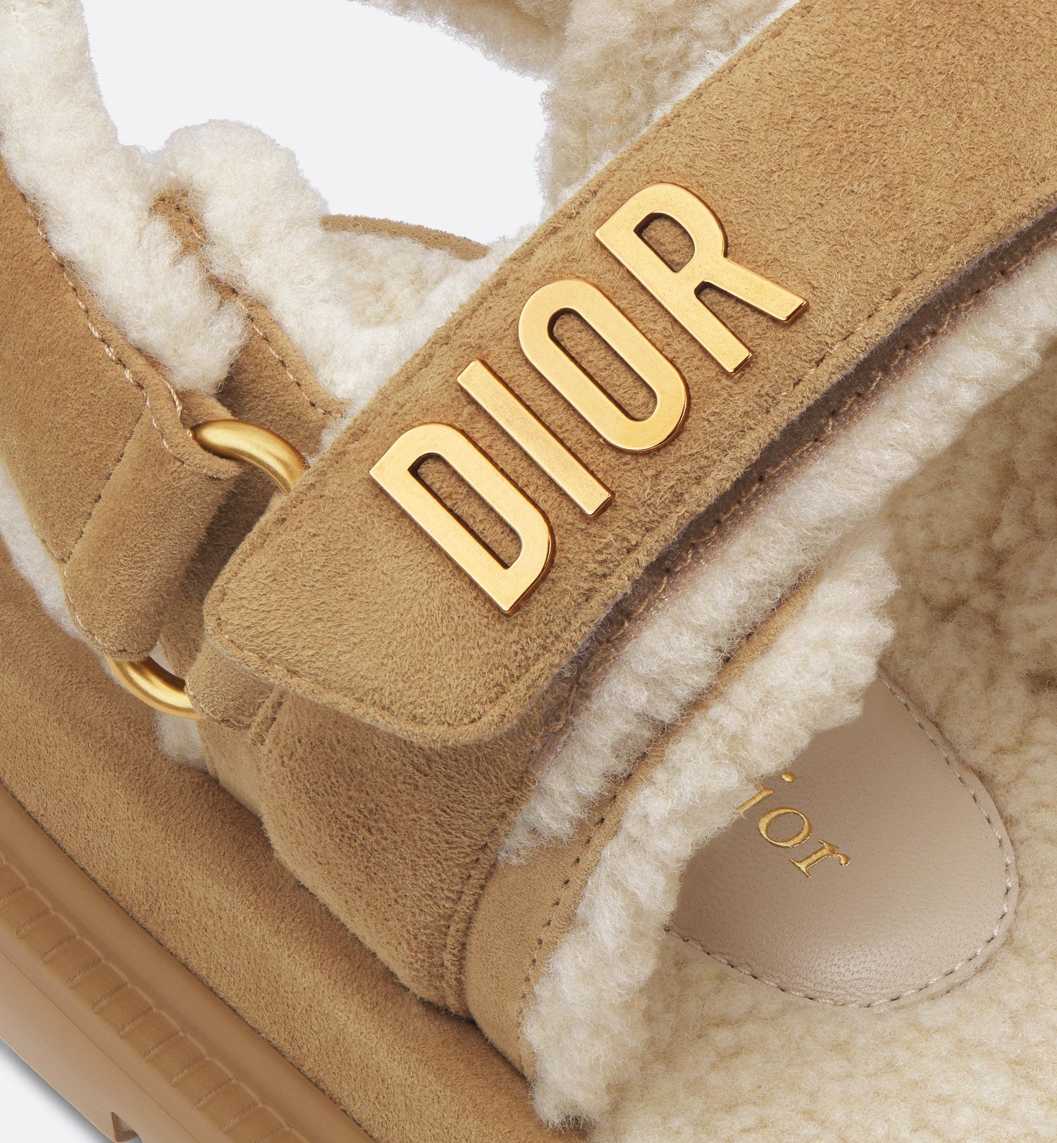 Dioract Sandal Beige Suede Goatskin